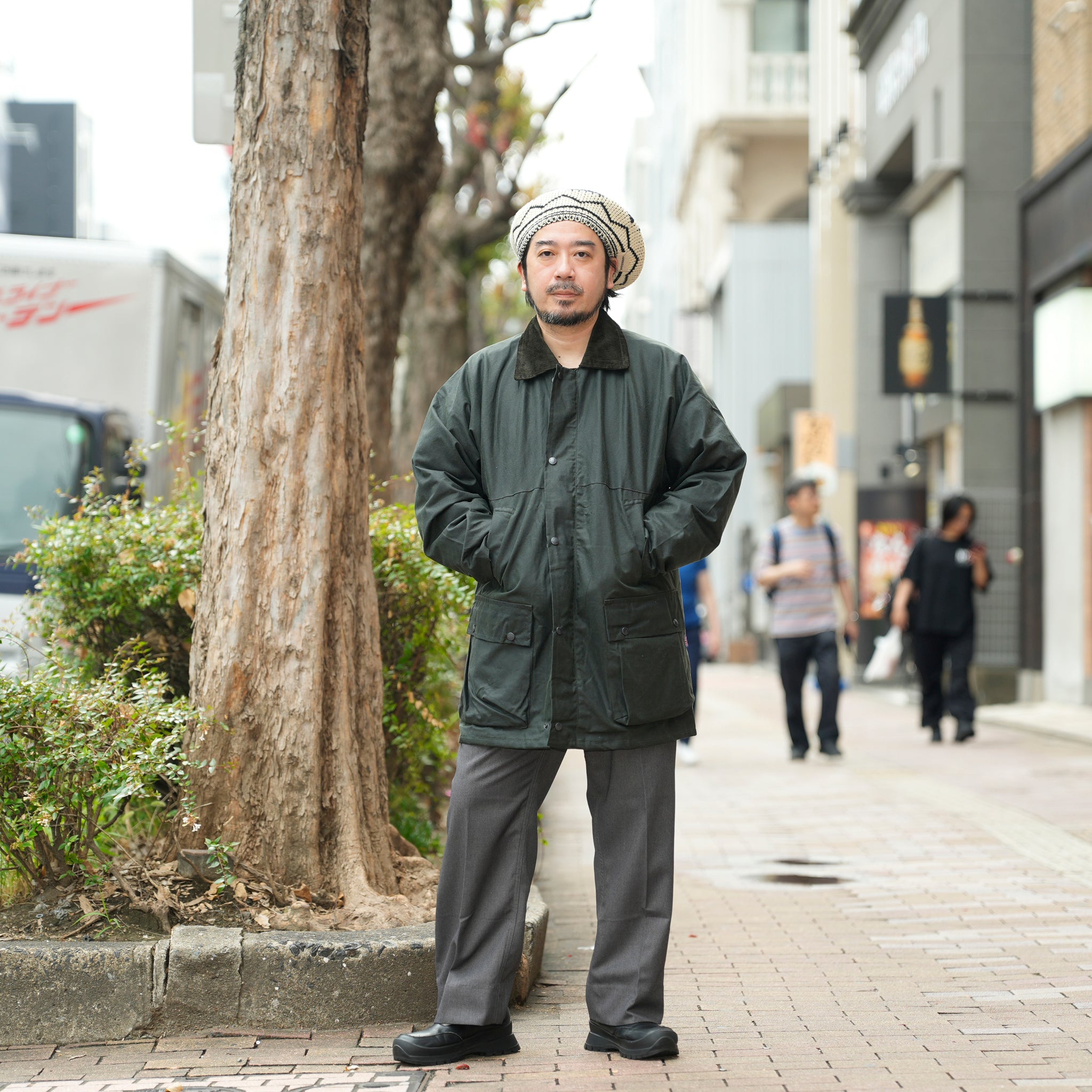 Game Classic Unpadded Lightweight Wax Jacket | Color:Black/Olive【 Game Technical Apparel】