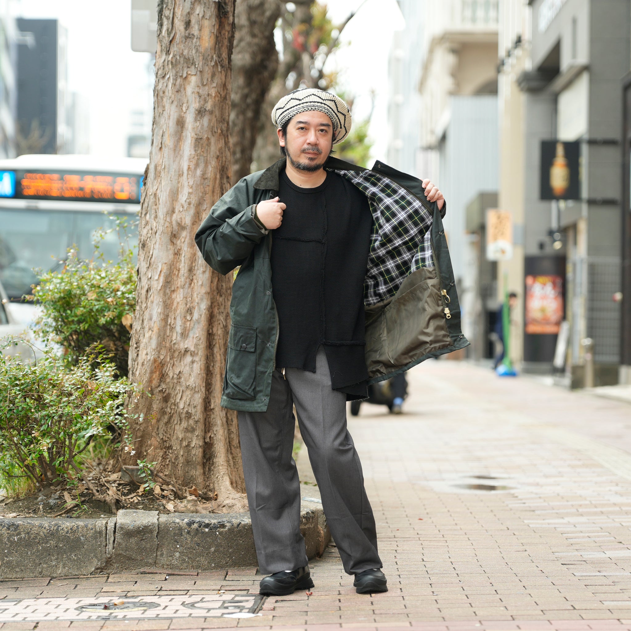 Game Classic Unpadded Lightweight Wax Jacket | Color:Black/Olive【 Game Technical Apparel】