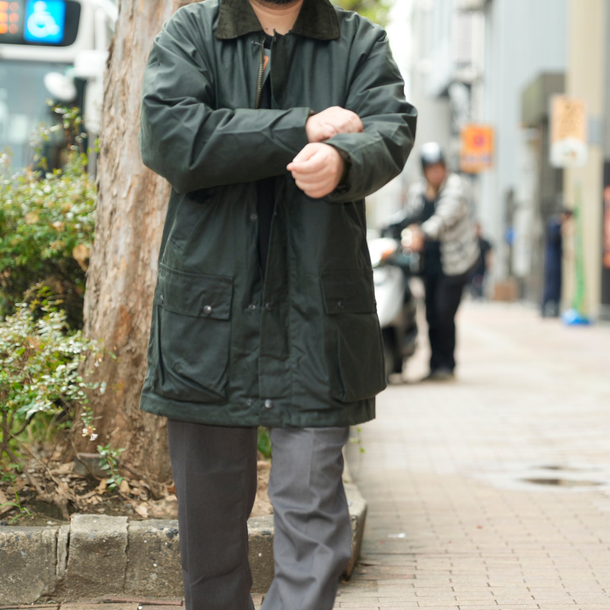 Game Classic Unpadded Lightweight Wax Jacket | Color:Black/Olive【 Game Technical Apparel】