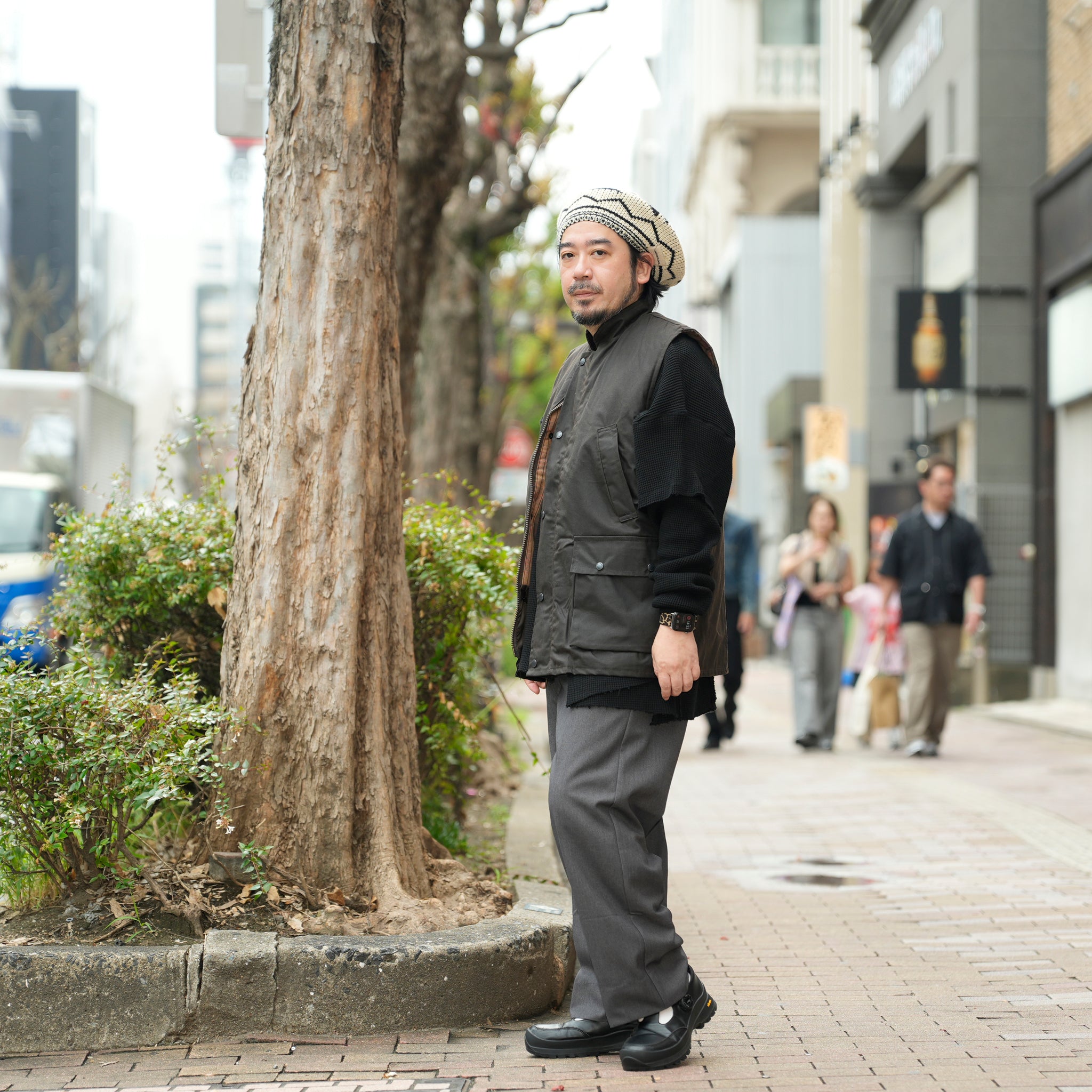 Game Classic Wax Gilet | Color_Brown/Olive 【 Game Technical Apparel】