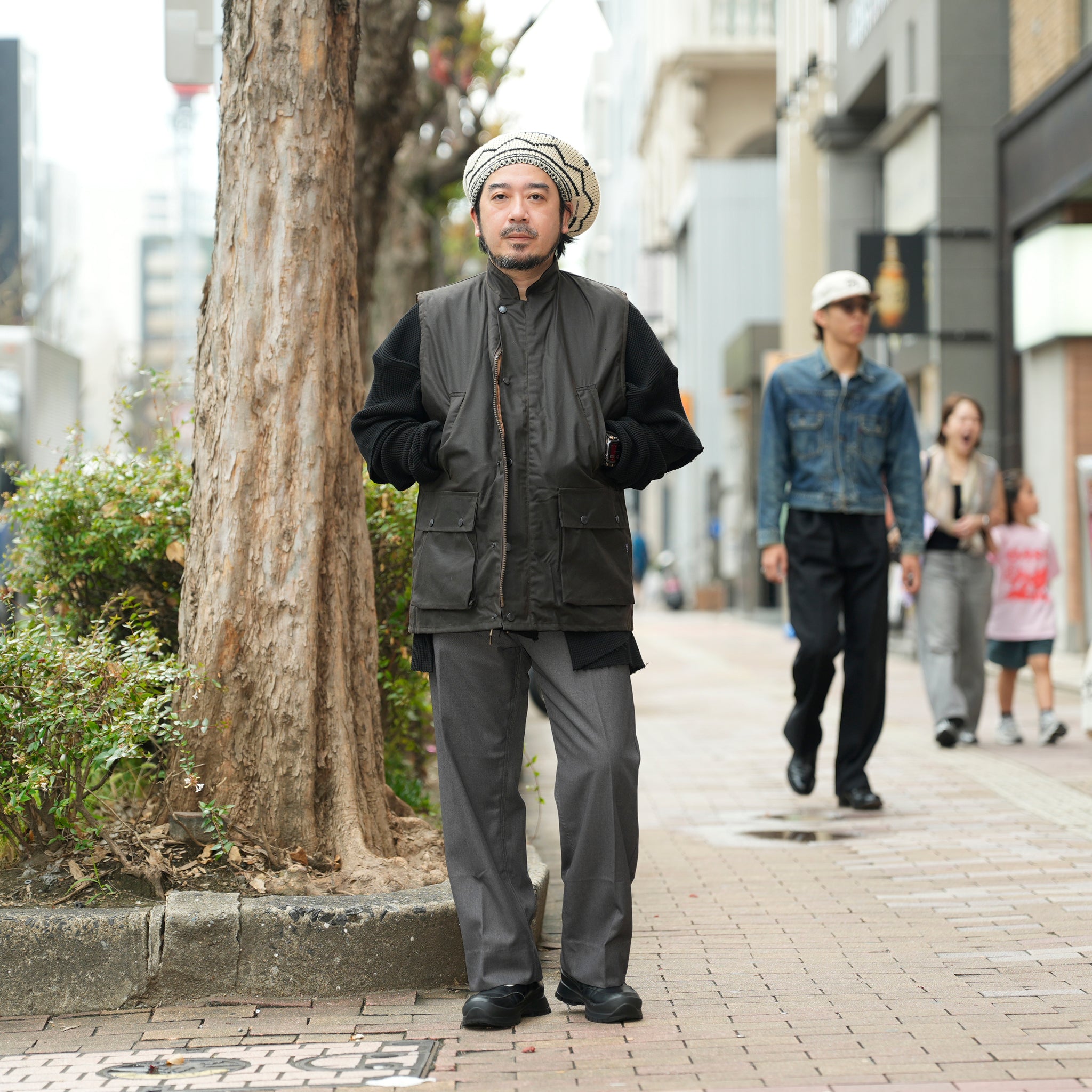 Game Classic Wax Gilet | Color_Brown/Olive 【 Game Technical Apparel】