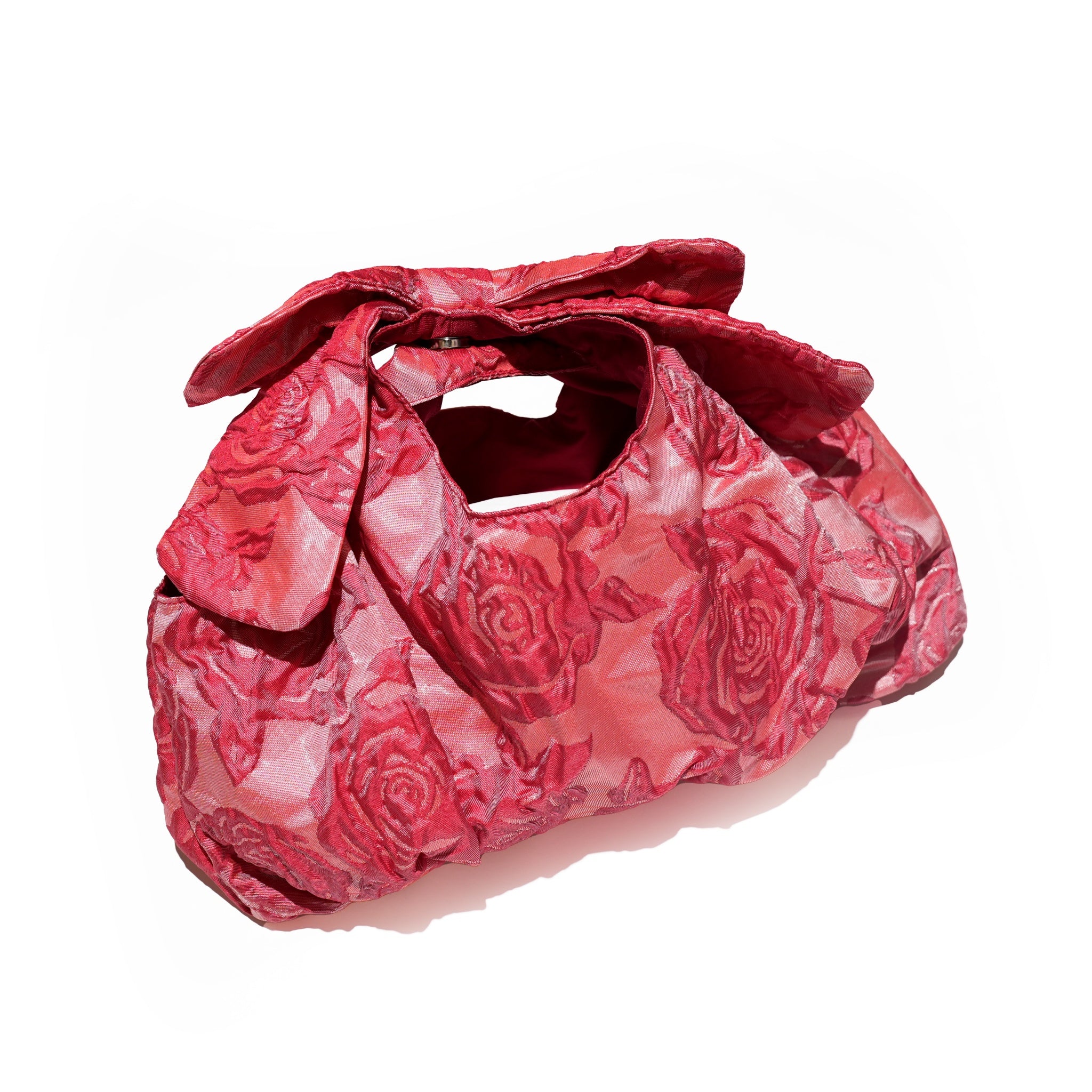 Grace Jacquard Bow Bag – Red | SISTER JANE