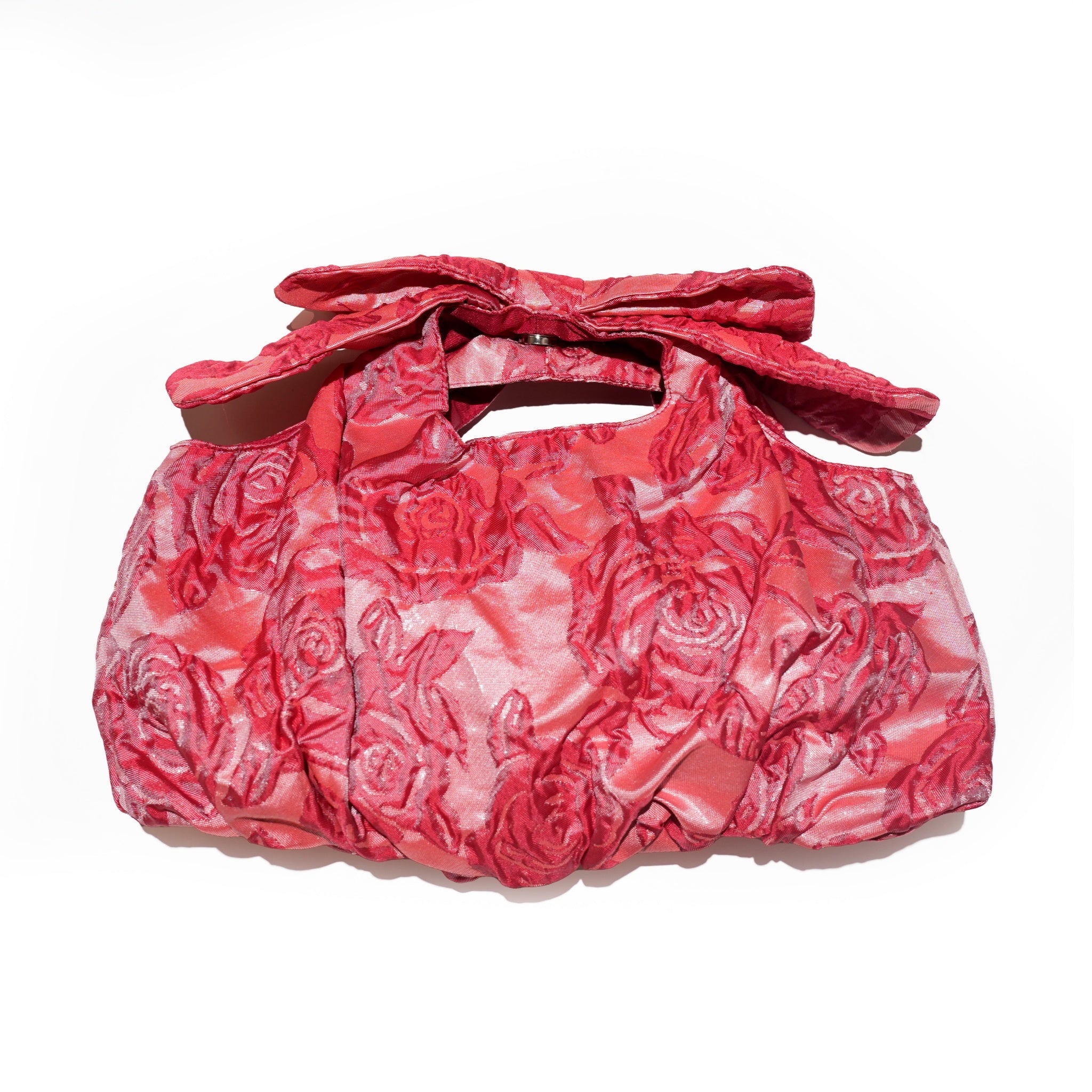 Grace Jacquard Bow Bag – Red | SISTER JANE