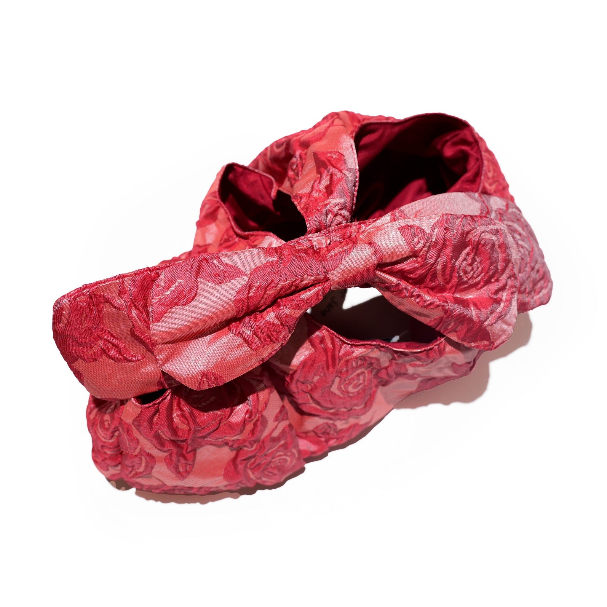 Grace Jacquard Bow Bag – Red | SISTER JANE