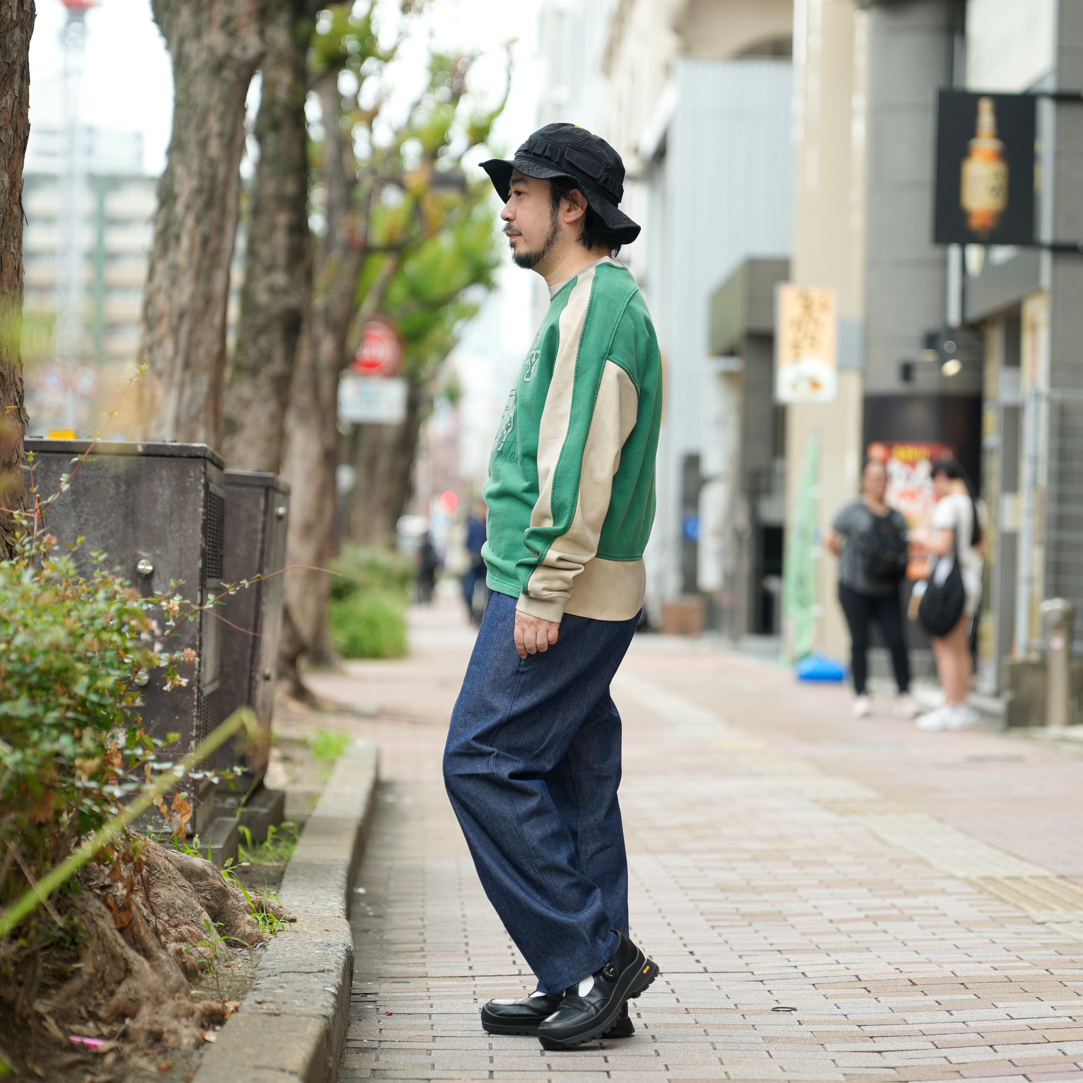 Cherry crew neck | Color_Green | No_pla25awt08-2_green【PLATEAU STUDIO_プラトー スタジオ】