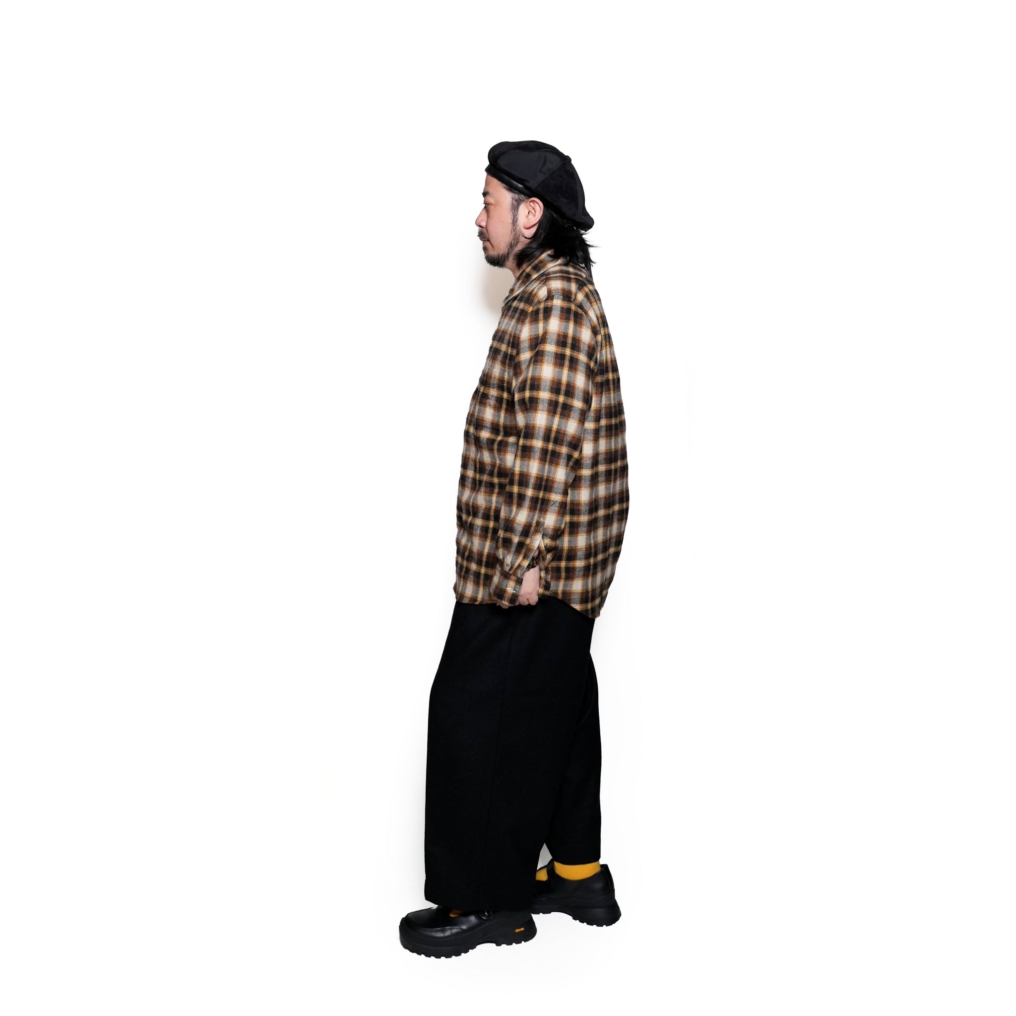 CT24F-PT02_BLACK | izk_wide Trousers | Color:Black【CEASTERS_ケステル】