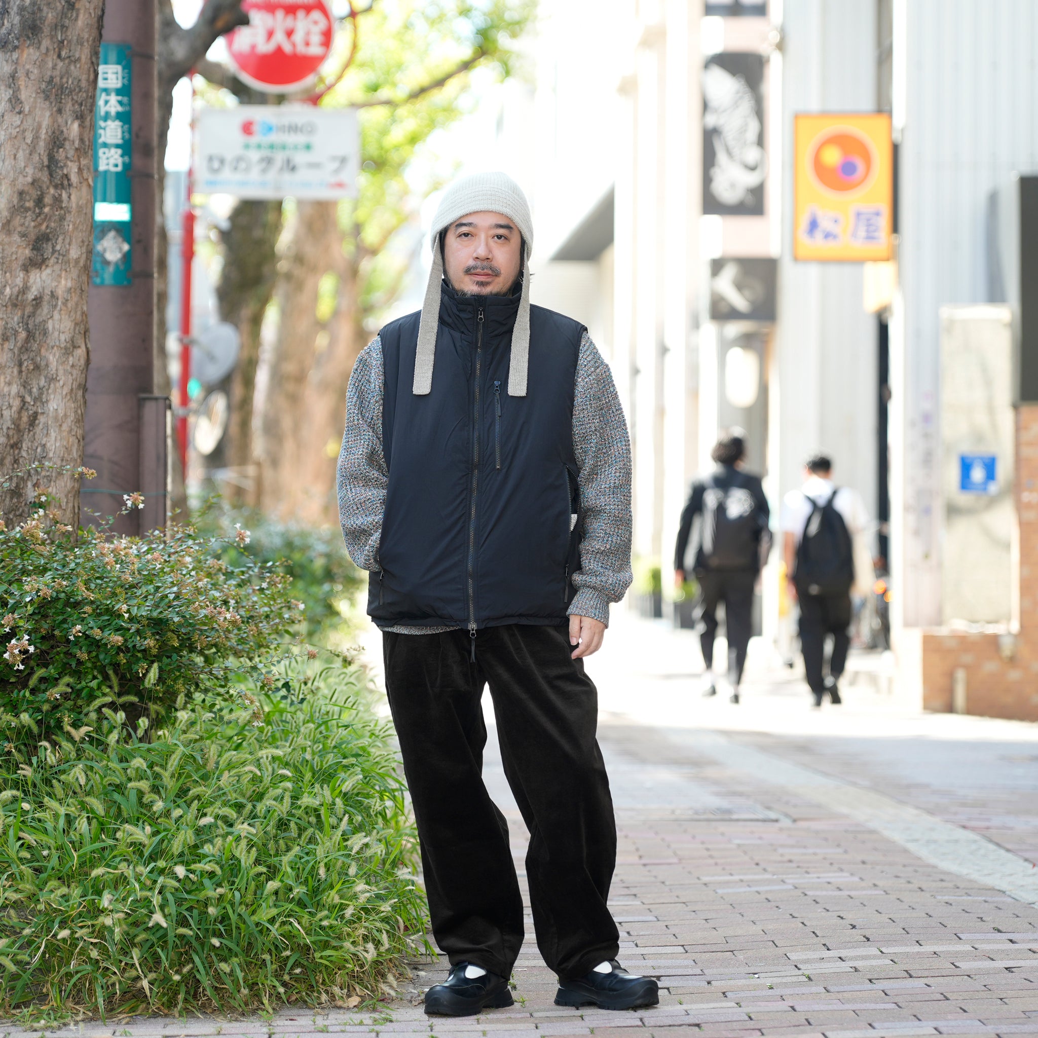 level7 PCU vest | Color_Black | No_ms25f015_black【MADE IN STANDARD_メイドインスタンダード】