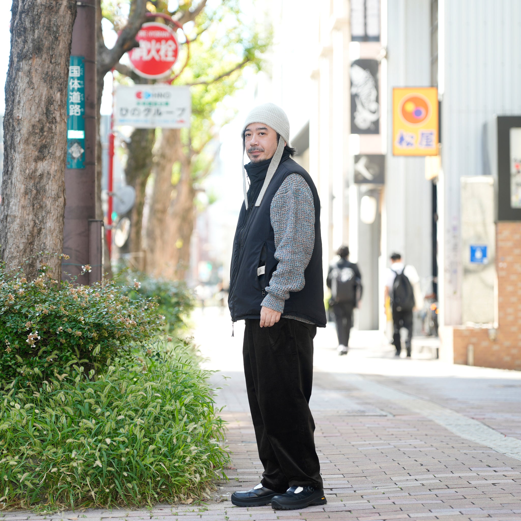 level7 PCU vest | Color_Black | No_ms25f015_black【MADE IN STANDARD_メイドインスタンダード】