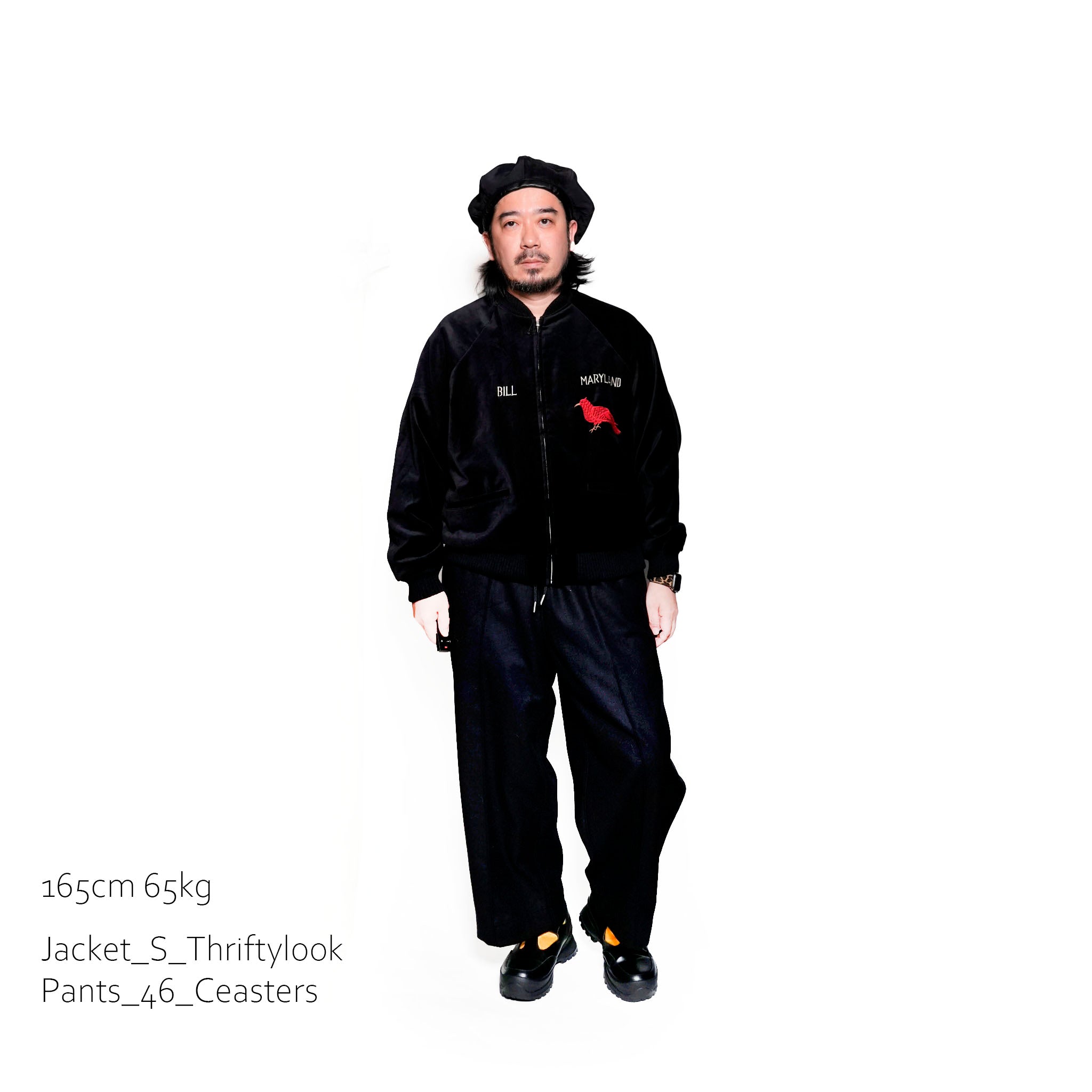 CT24F-PT02_BLACK | izk_wide Trousers | Color:Black【CEASTERS_ケステル】
