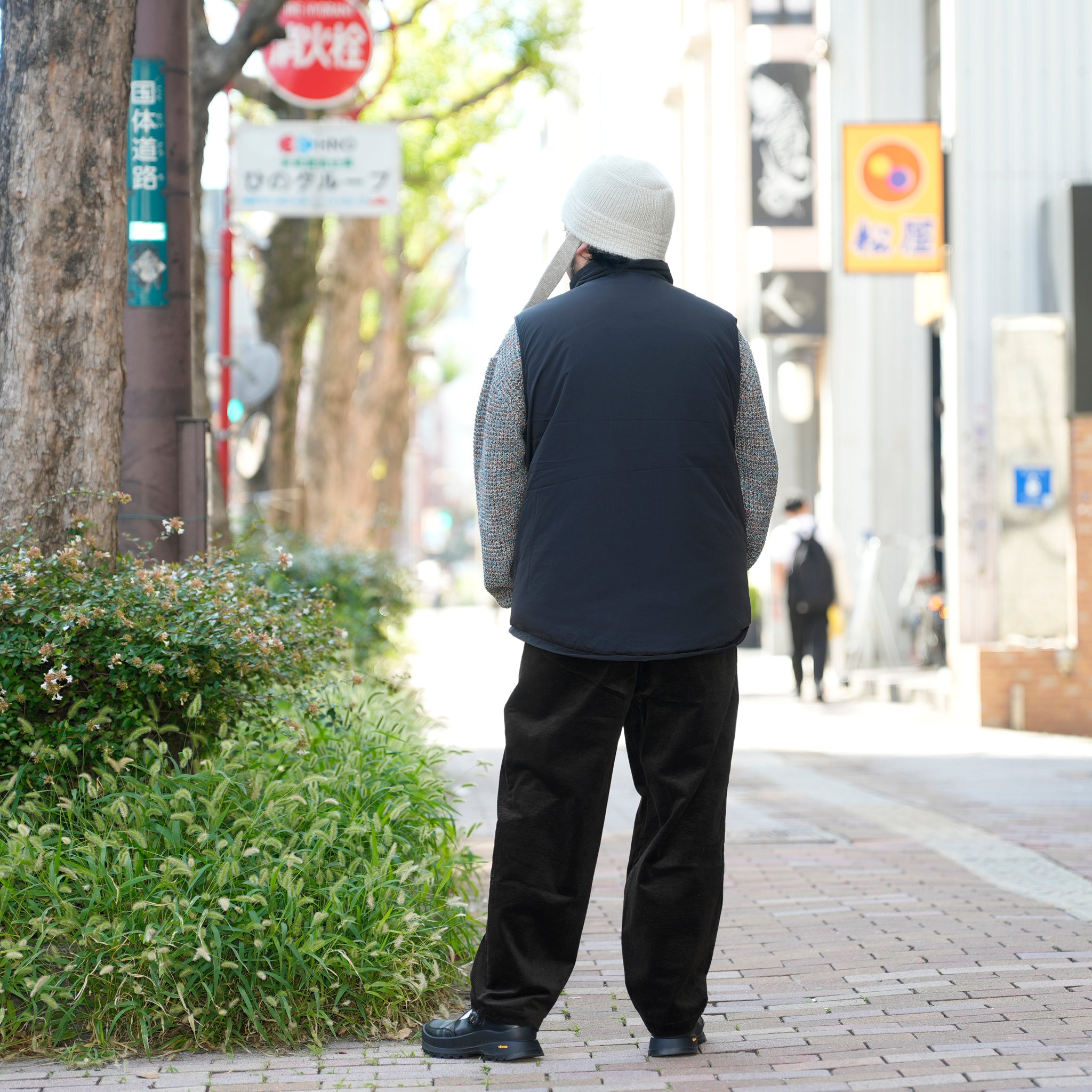 level7 PCU vest | Color_Black | No_ms25f015_black【MADE IN STANDARD_メイドインスタンダード】