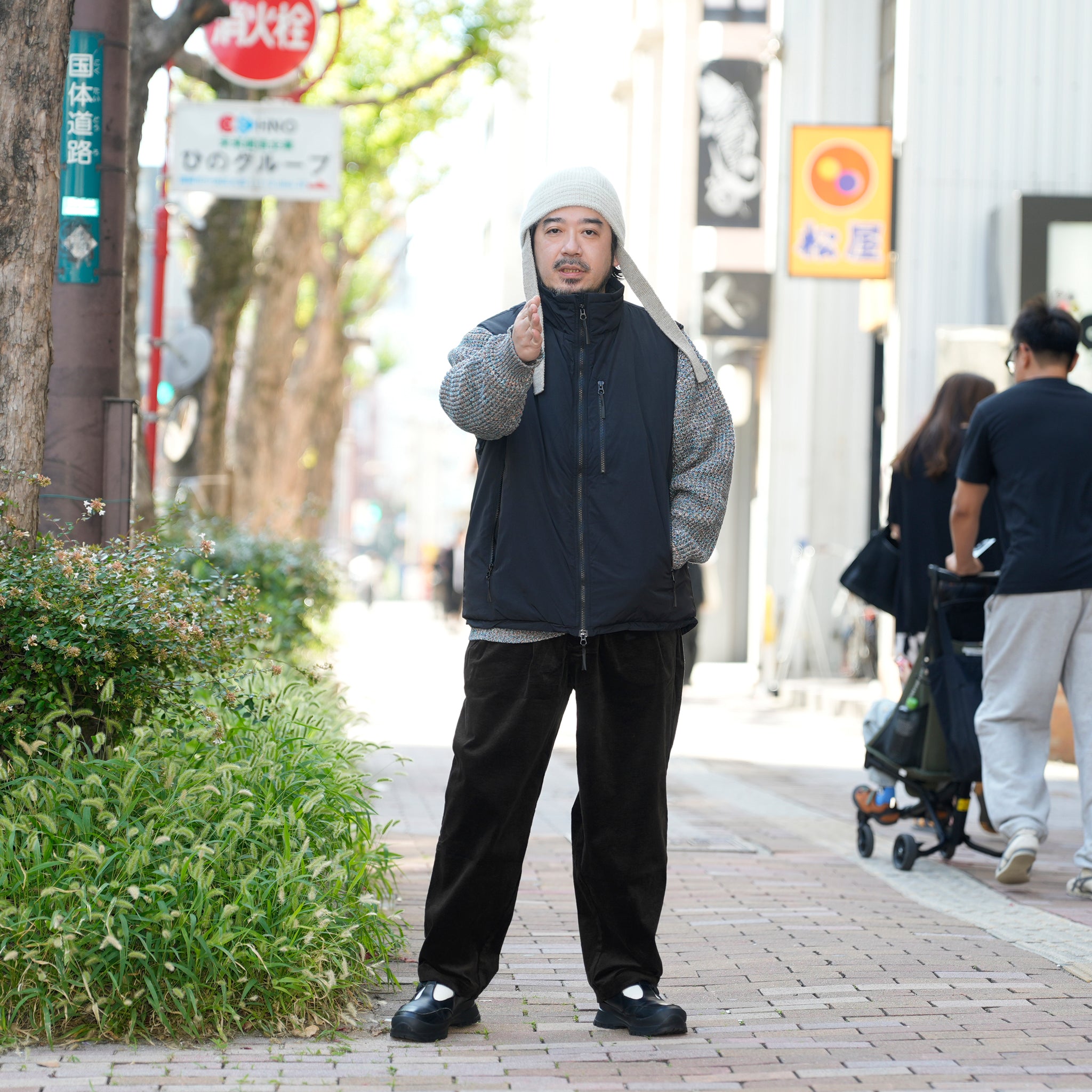 level7 PCU vest | Color_Black | No_ms25f015_black【MADE IN STANDARD_メイドインスタンダード】