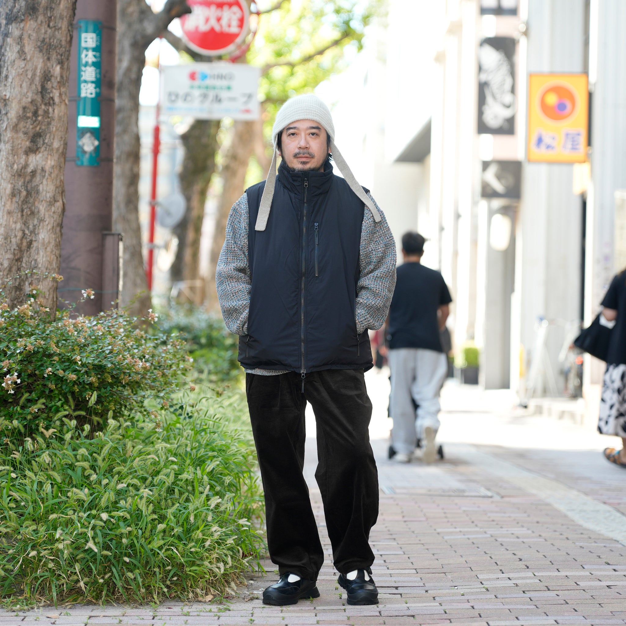 level7 PCU vest | Color_Black | No_ms25f015_black【MADE IN STANDARD_メイドインスタンダード】