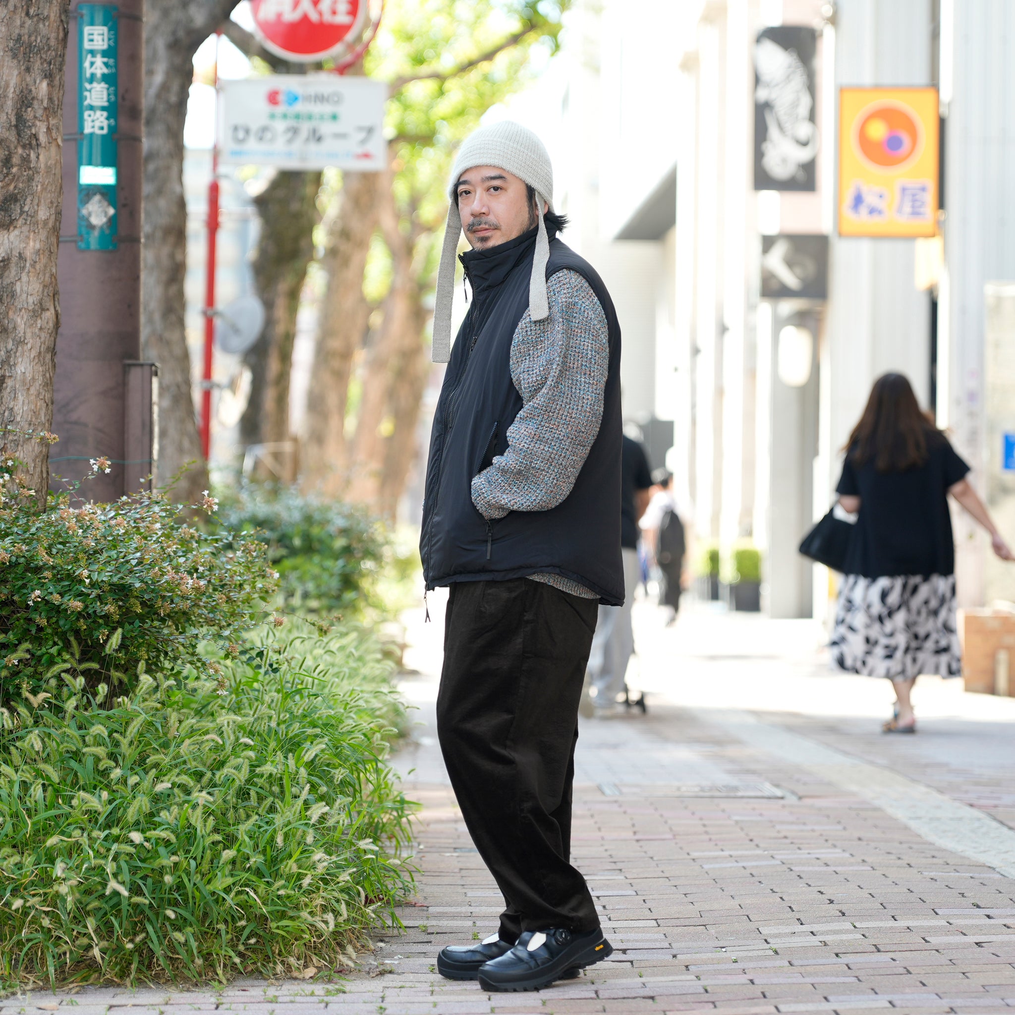 level7 PCU vest | Color_Black | No_ms25f015_black【MADE IN STANDARD_メイドインスタンダード】