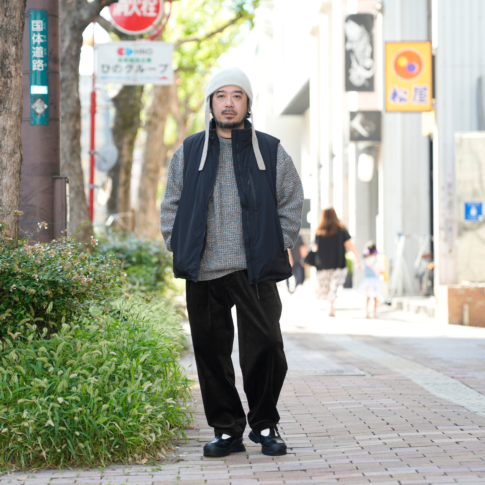 level7 PCU vest | Color_Black | No_ms25f015_black【MADE IN STANDARD_メイドインスタンダード】