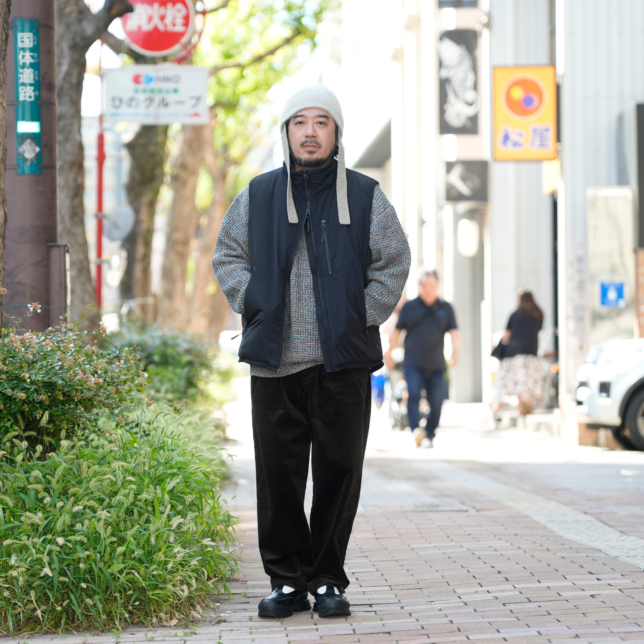 level7 PCU vest | Color_Black | No_ms25f015_black【MADE IN STANDARD_メイドインスタンダード】
