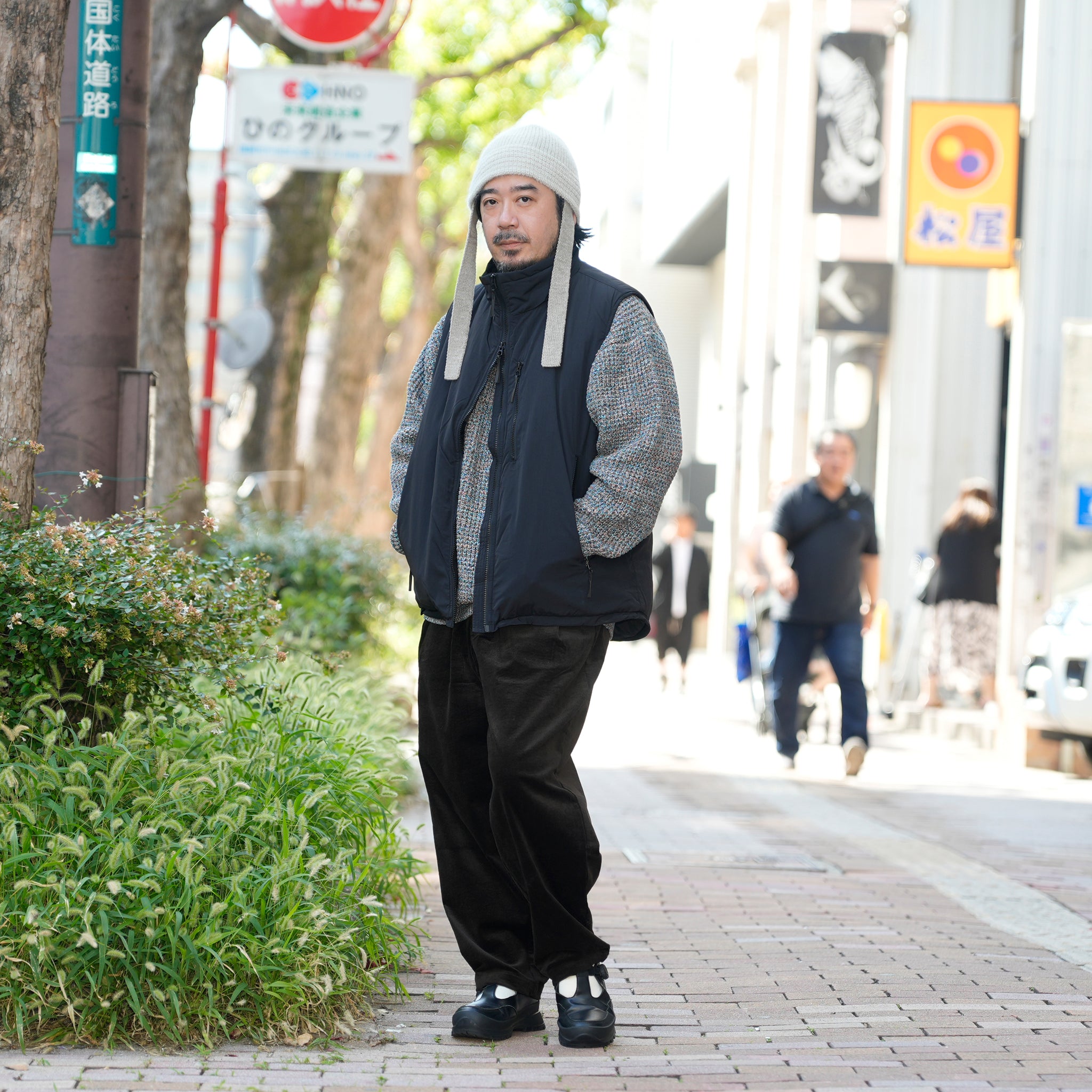 level7 PCU vest | Color_Black | No_ms25f015_black【MADE IN STANDARD_メイドインスタンダード】