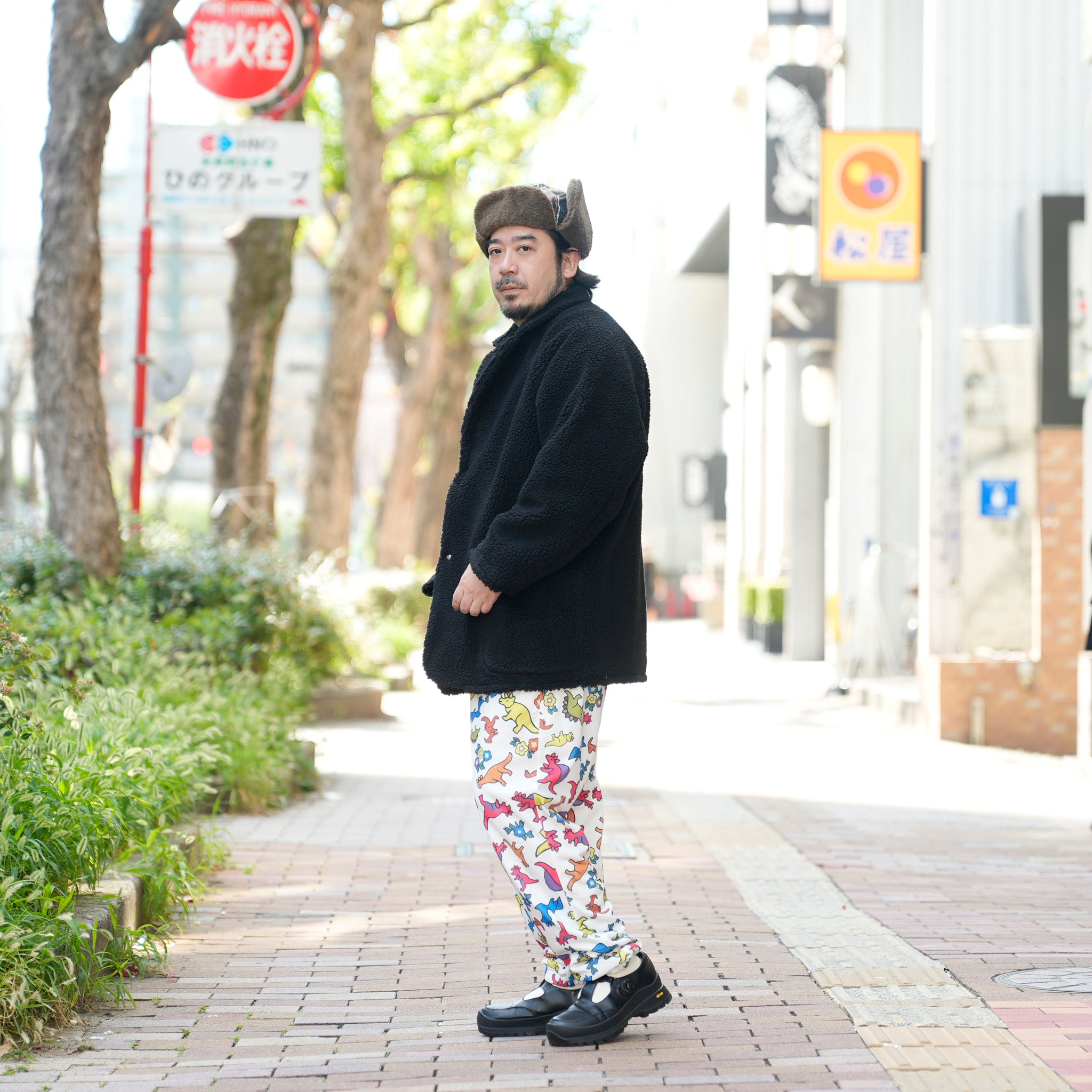 notch collar 2B raglan jacket | Color_Black Boa Fleece | No_sn25f006_black boa fleece【SUNNY SPORTS_サニースポーツ】