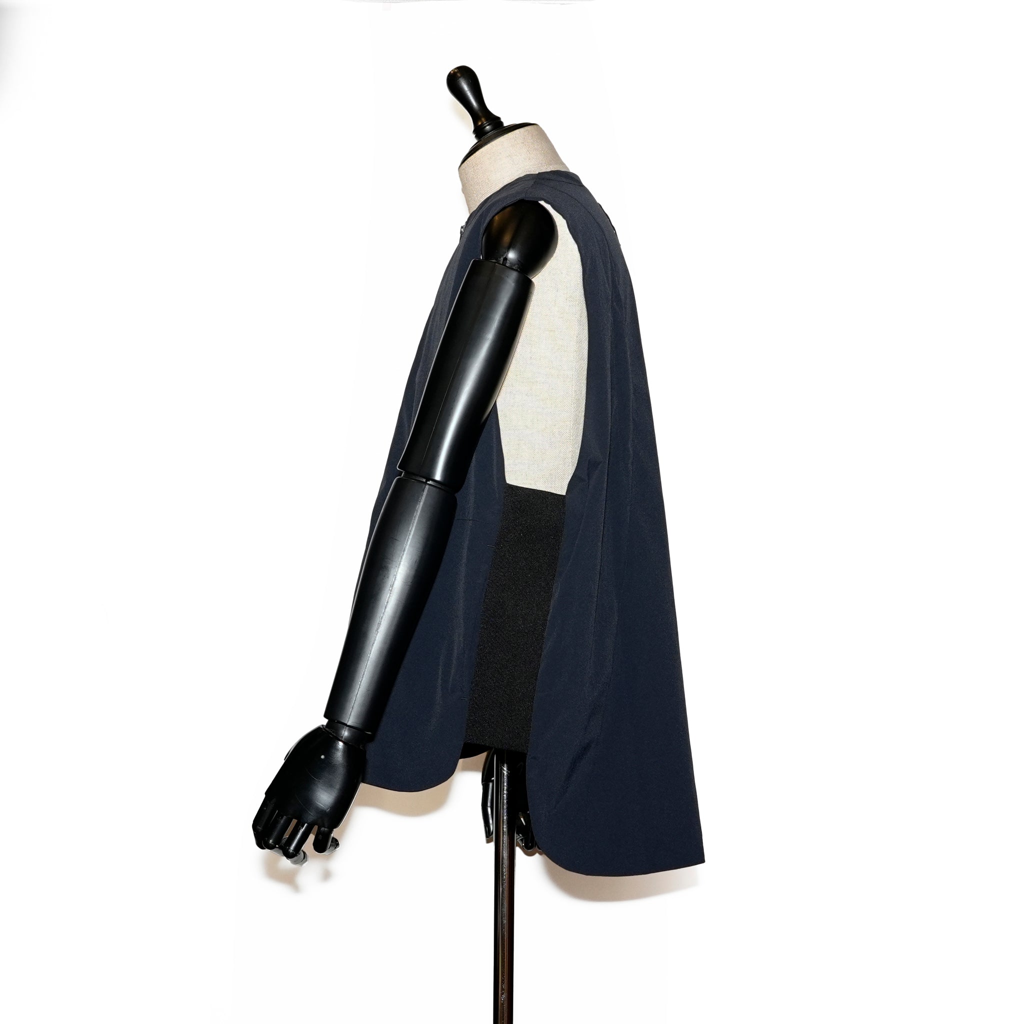 _158_Dark Navy | ジッパーベスト | Color:Dark Navy【UNTRACE_アントレース】