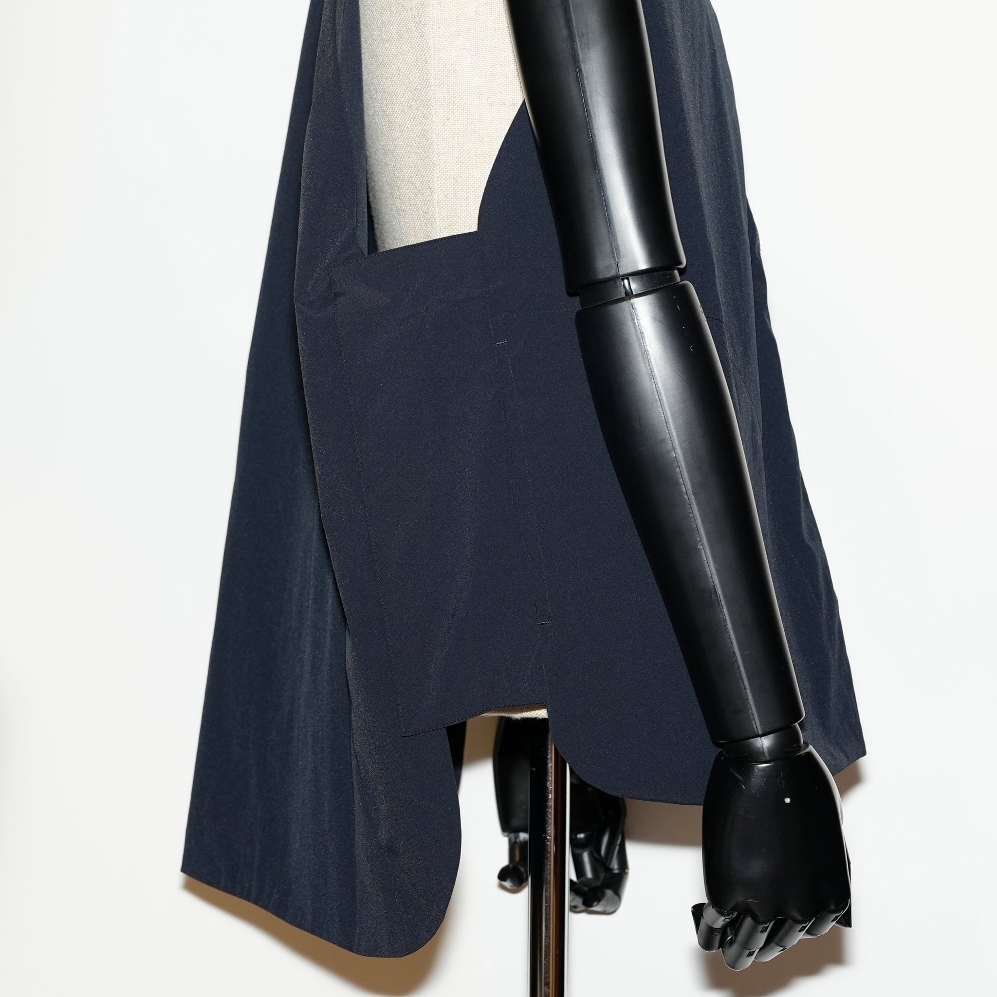 _158_Dark Navy | ジッパーベスト | Color:Dark Navy【UNTRACE_アントレース】