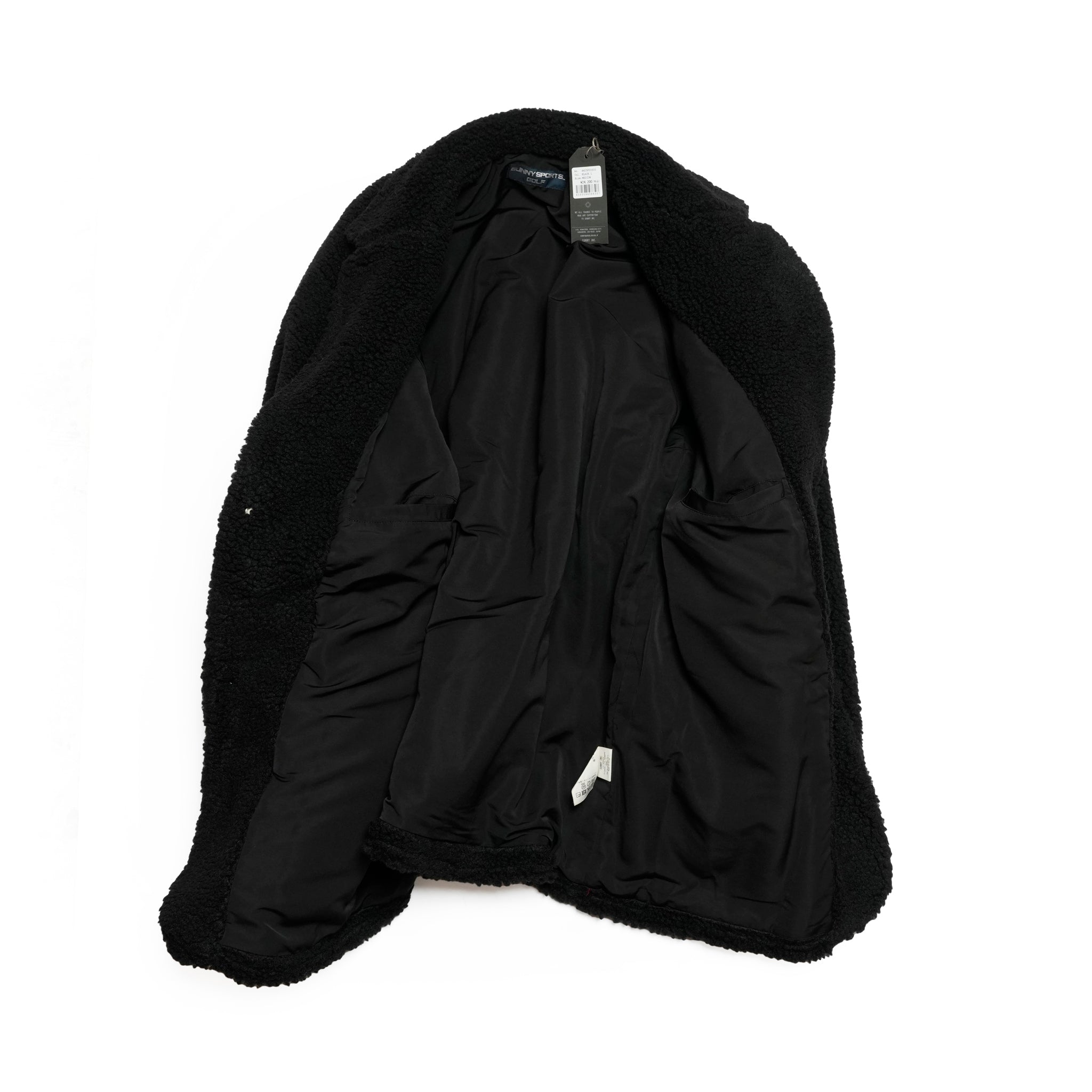 notch collar 2B raglan jacket | Color_Black Boa Fleece | No_sn25f006_black boa fleece【SUNNY SPORTS_サニースポーツ】