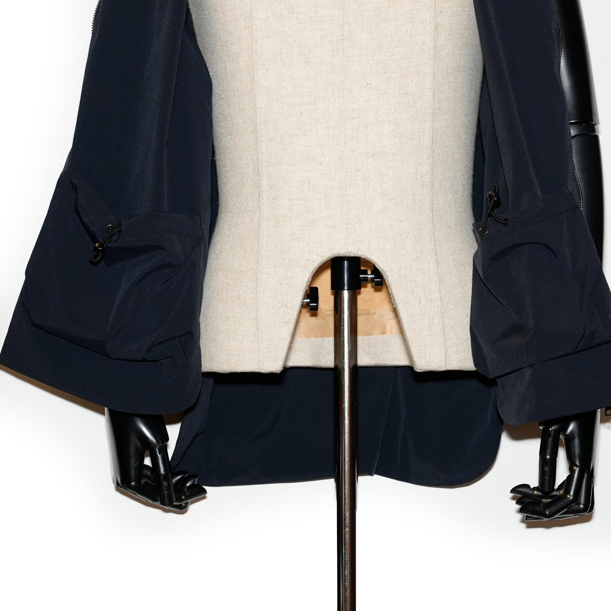 _158_Dark Navy | ジッパーベスト | Color:Dark Navy【UNTRACE_アントレース】