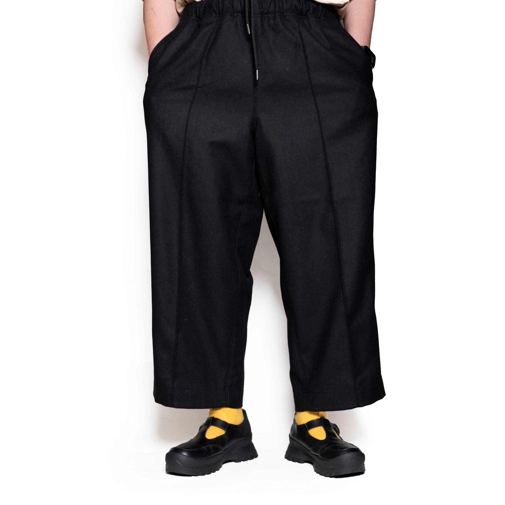 CT24F-PT02_BLACK | izk_wide Trousers | Color:Black【CEASTERS_ケステル】