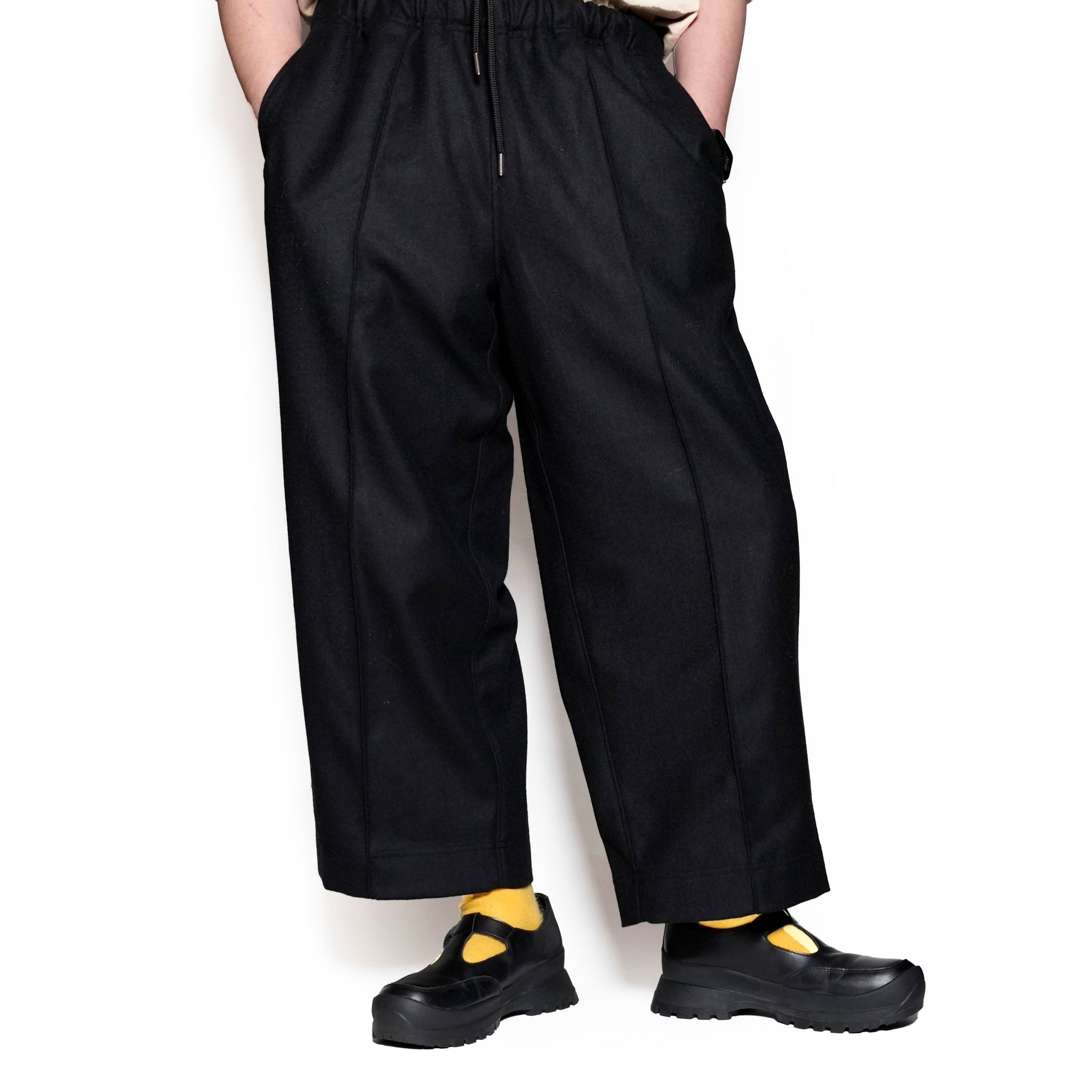 CT24F-PT02_BLACK | izk_wide Trousers | Color:Black【CEASTERS_ケステル】