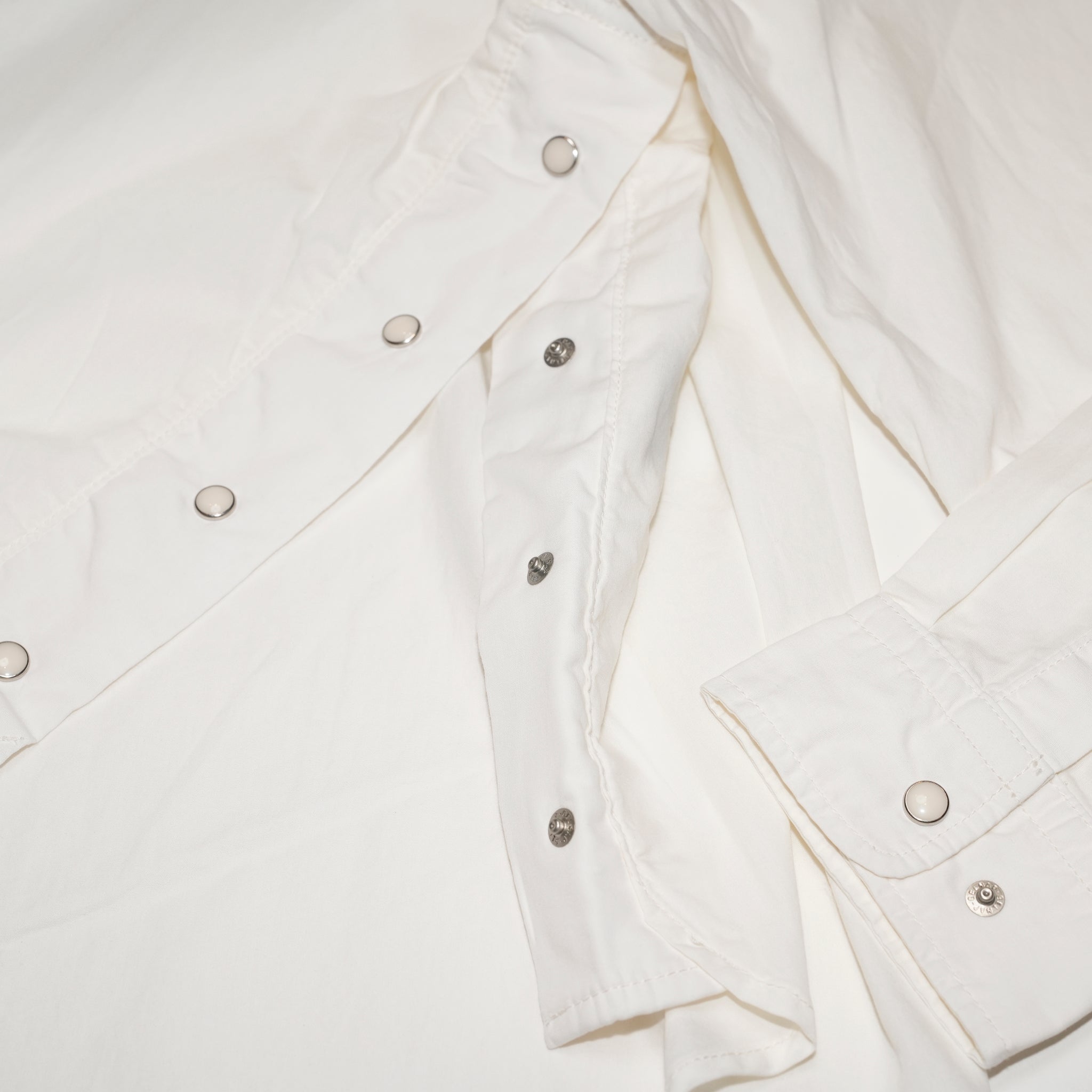 CBC-ImSt-71_White(Poplin) | 6.5oz Basket Western Shirts "Dwayne" | Color:White(Poplin)【IMPRESTORE_インプレストア】