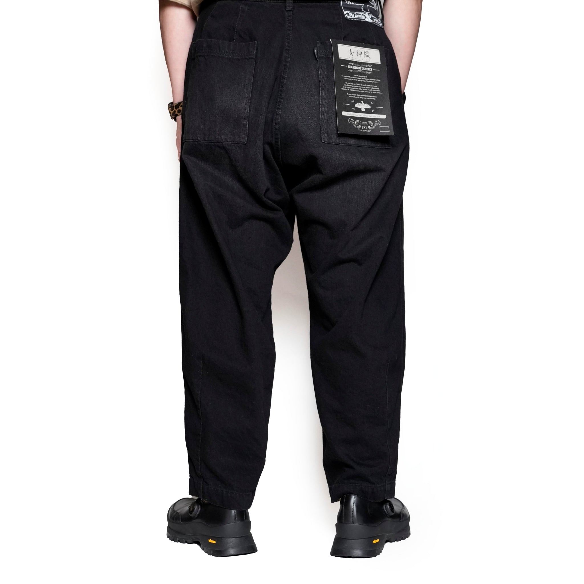 VGW Type-2 wide denim pants | Black | VIRGOwearworks