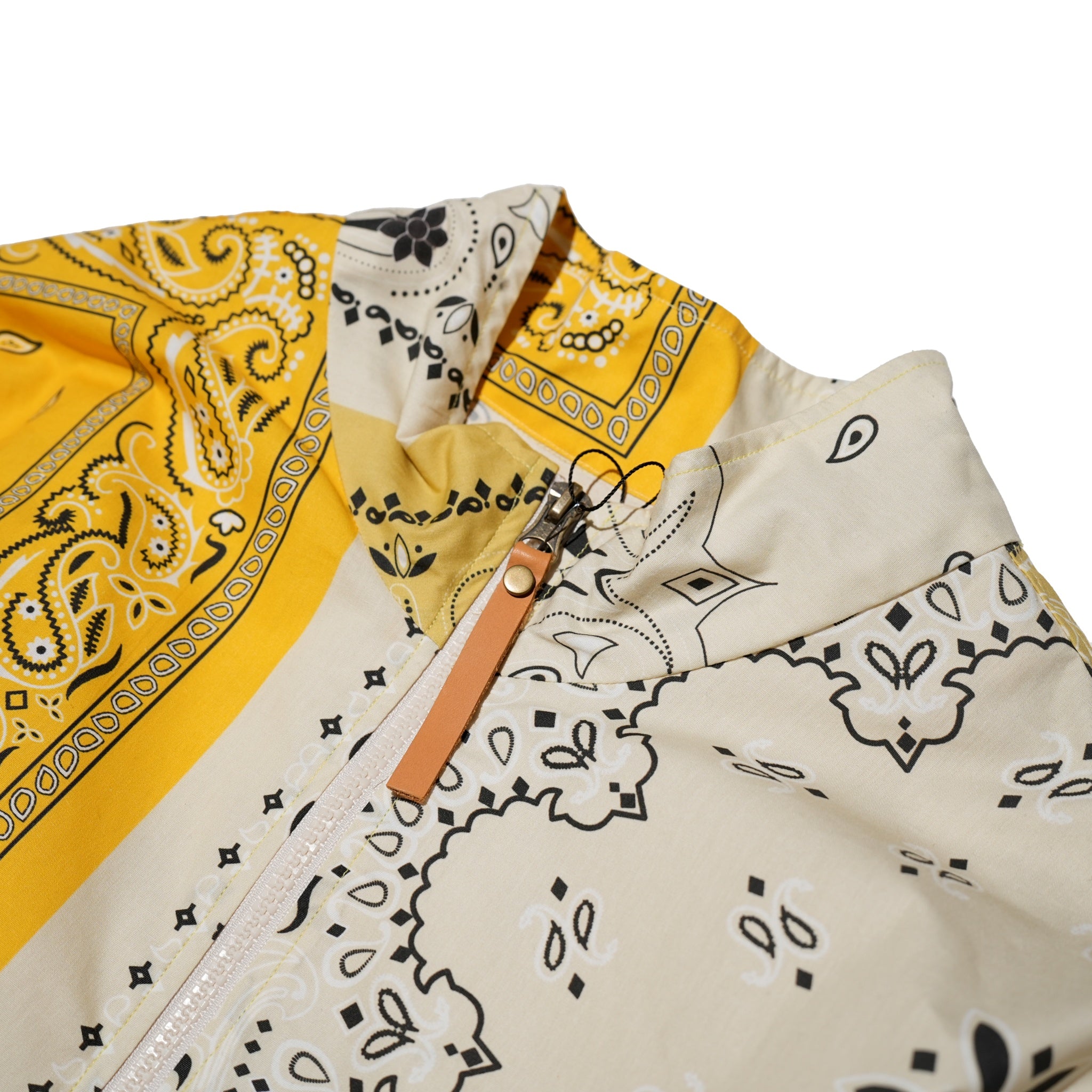 G41203_MT.YE | YELLOW BANDANA HALF-ZIP PULLOVER-MT.YE | Color:Yellow【GORT_ゴート】