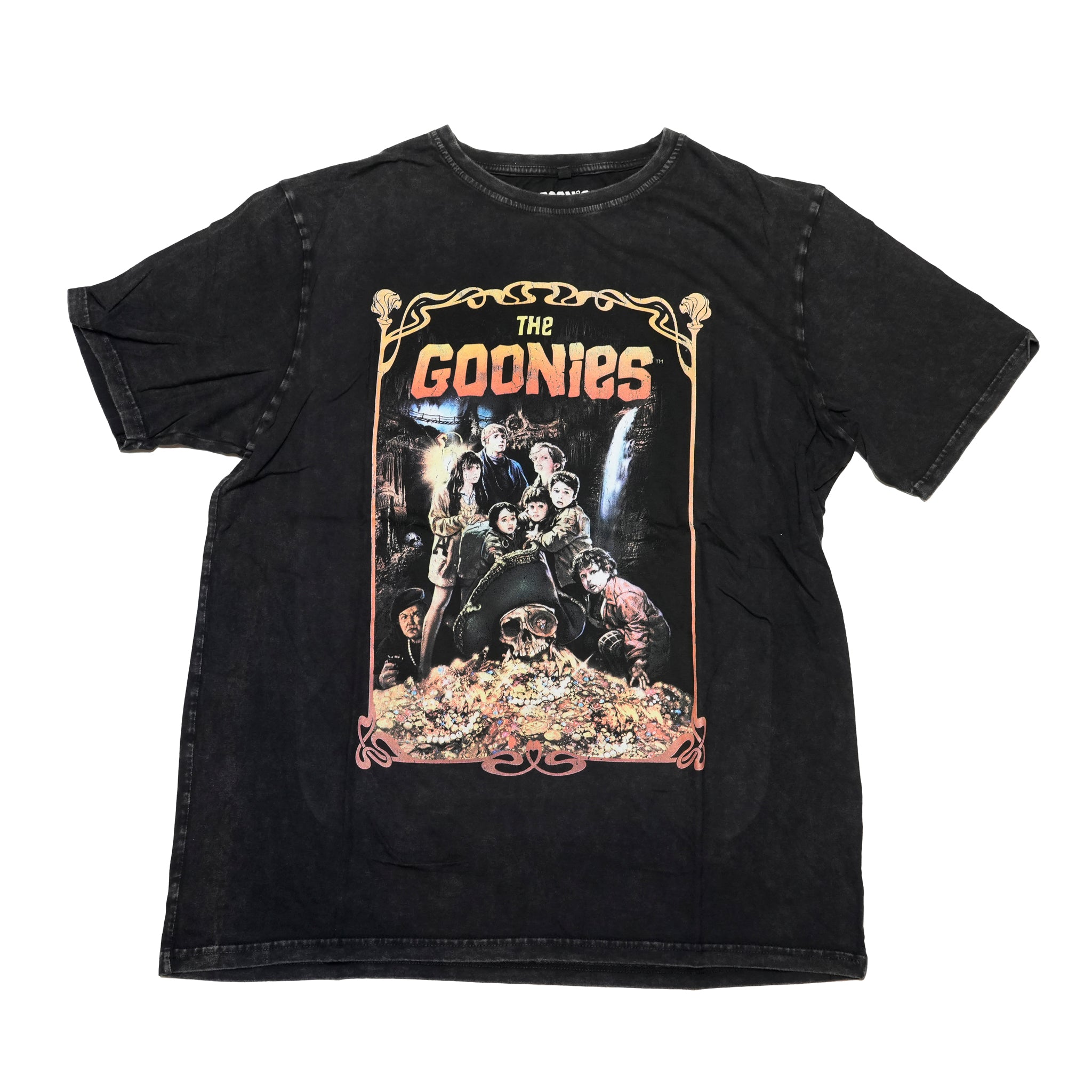 The Goonies Unisex Stone Wash T-Shirt: Movie Poster (Black)  | 【CULTURE TEE】【archive】GOONSTNW03MB【ネコポス選択可能】【archive】