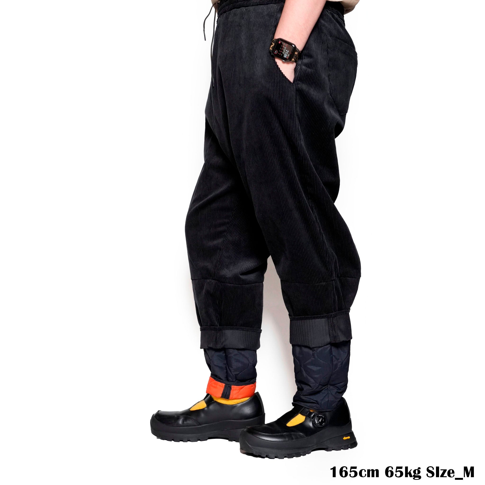 SF24AW-02_BLACK | Layer Corduroy Pants | Color:Black【STOF_ストフ】【archive】