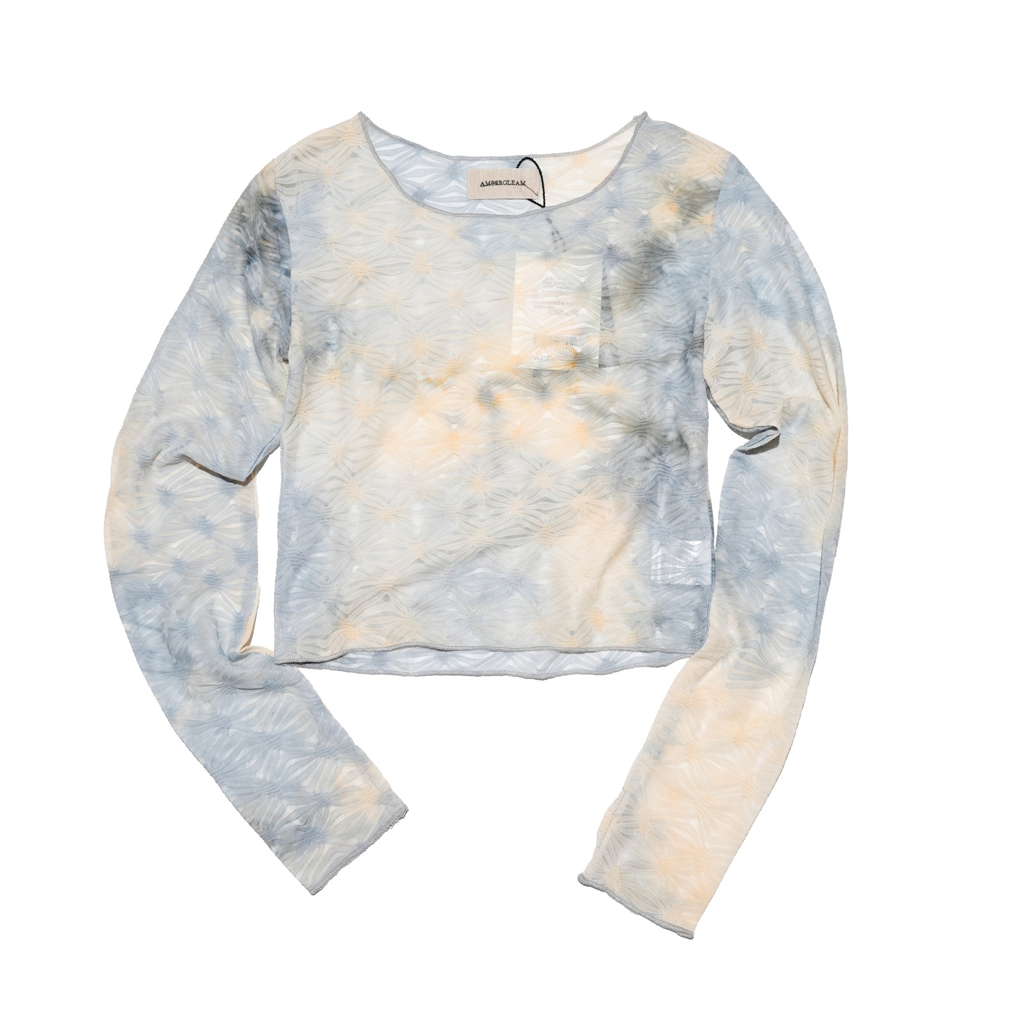 ORIGAMI Tie dye Tops – Black / Ice Blue | AMBERGLEAM