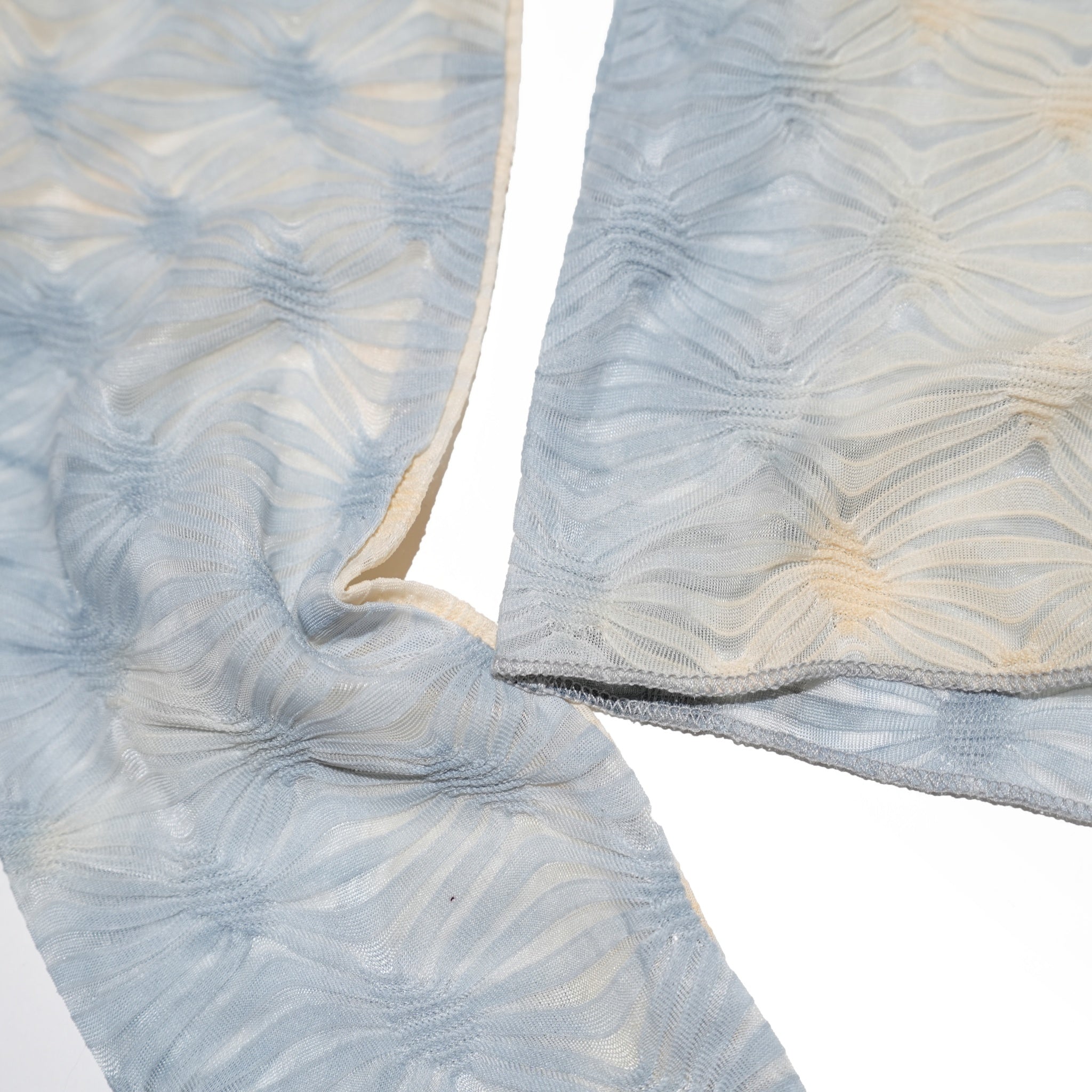 ORIGAMI Tie dye Tops – Black / Ice Blue | AMBERGLEAM