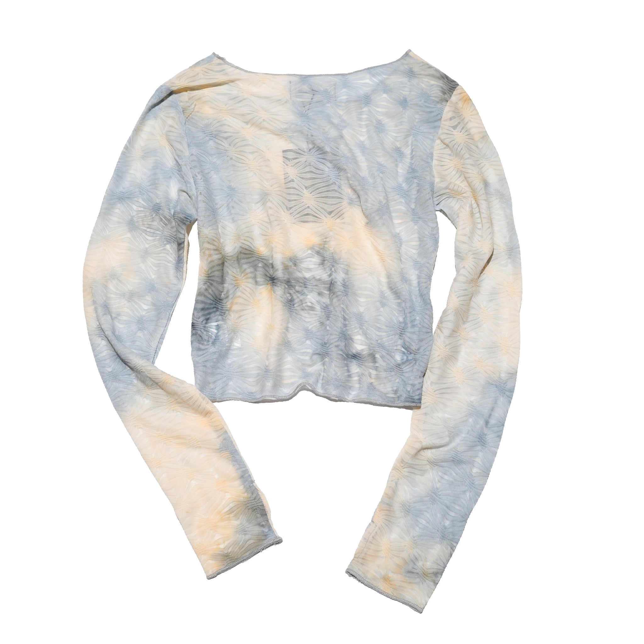 ORIGAMI Tie dye Tops – Black / Ice Blue | AMBERGLEAM
