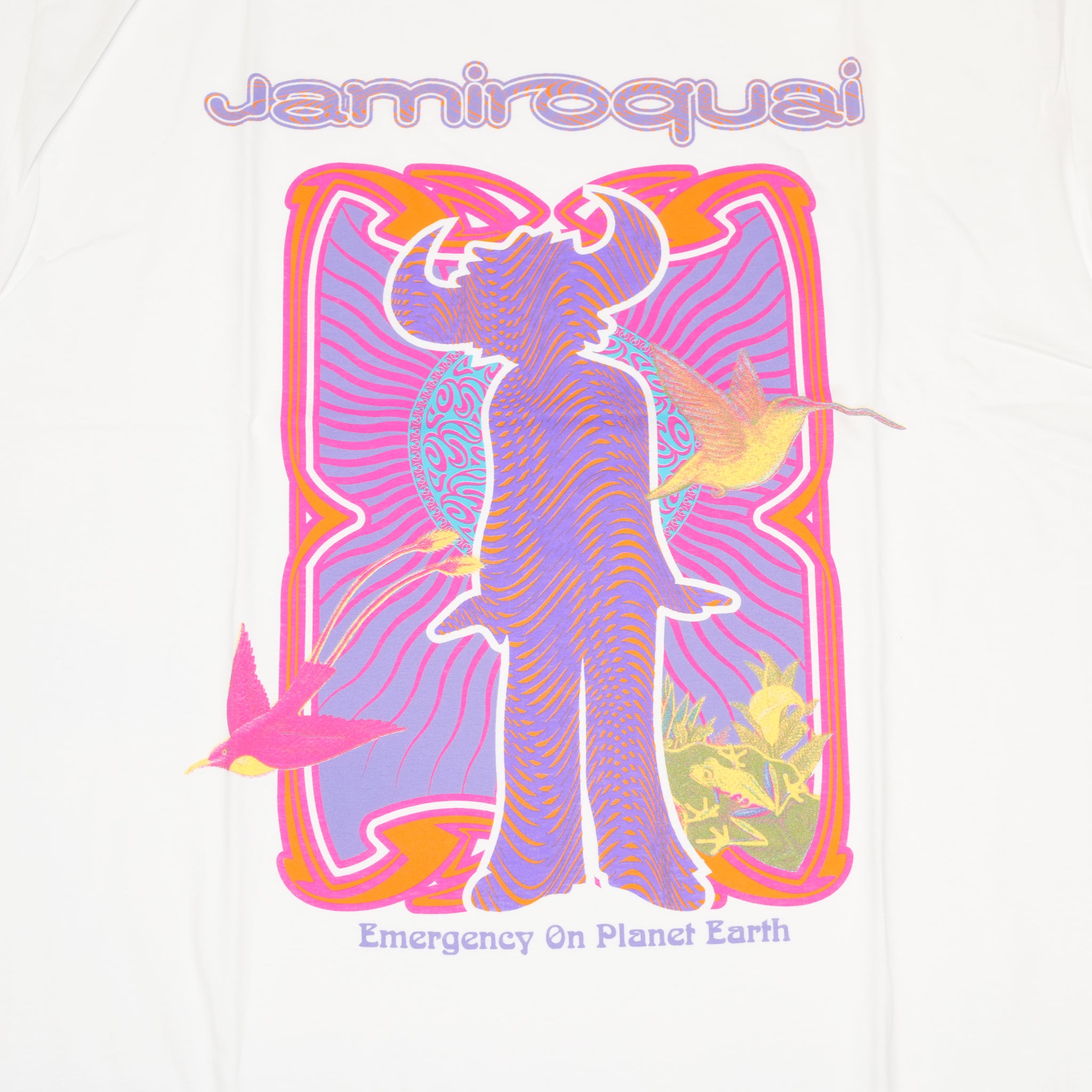 Jamiroquai Unisex T-Shirt: Emergency (White) | 【CULTURE TEE】【archive】JAMIRTS03MW【ネコポス選択可能】【archive】