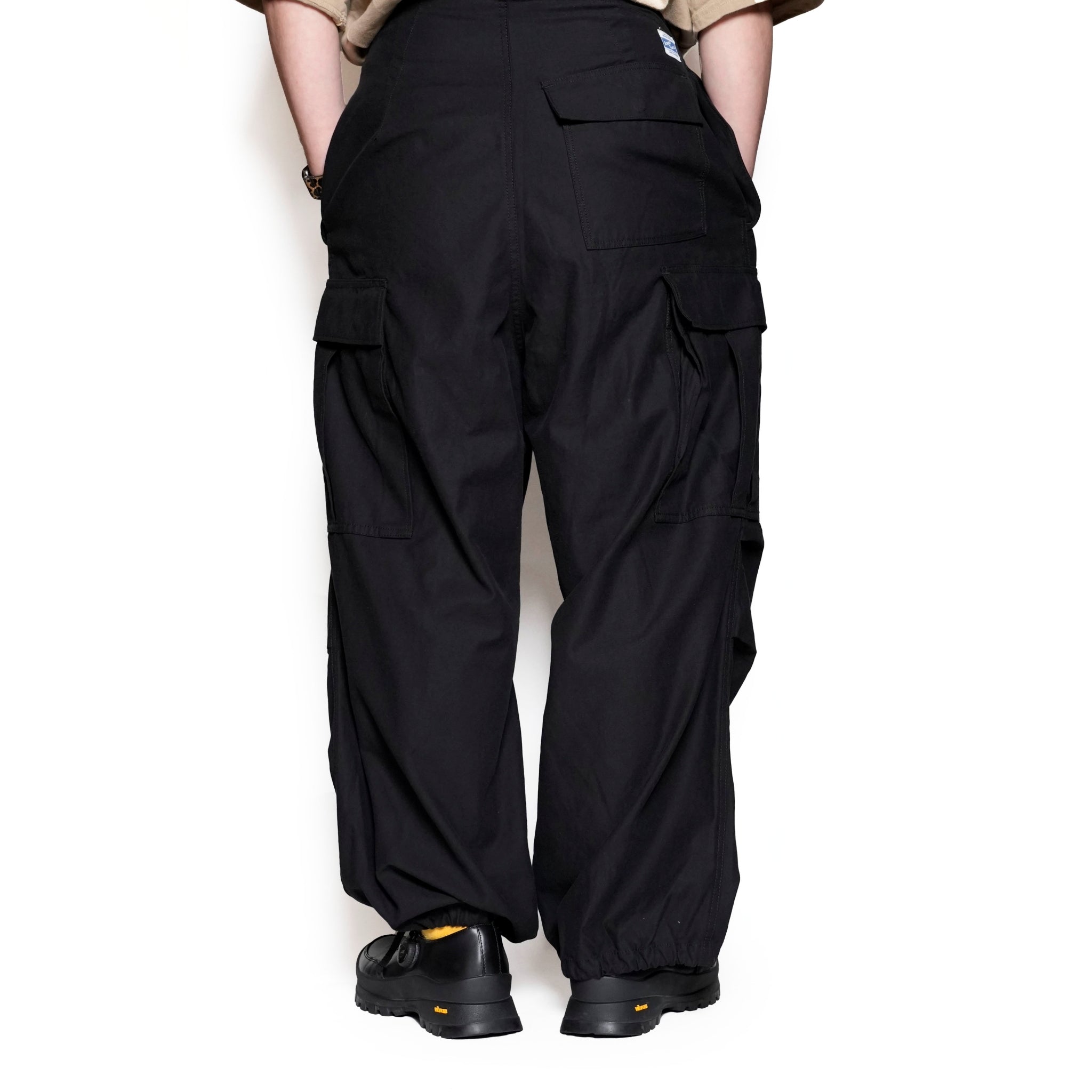 AM-2455001_Black | Back Satin Cargo Pants | Color:Black【ARMY TWILL_アーミーツイル】