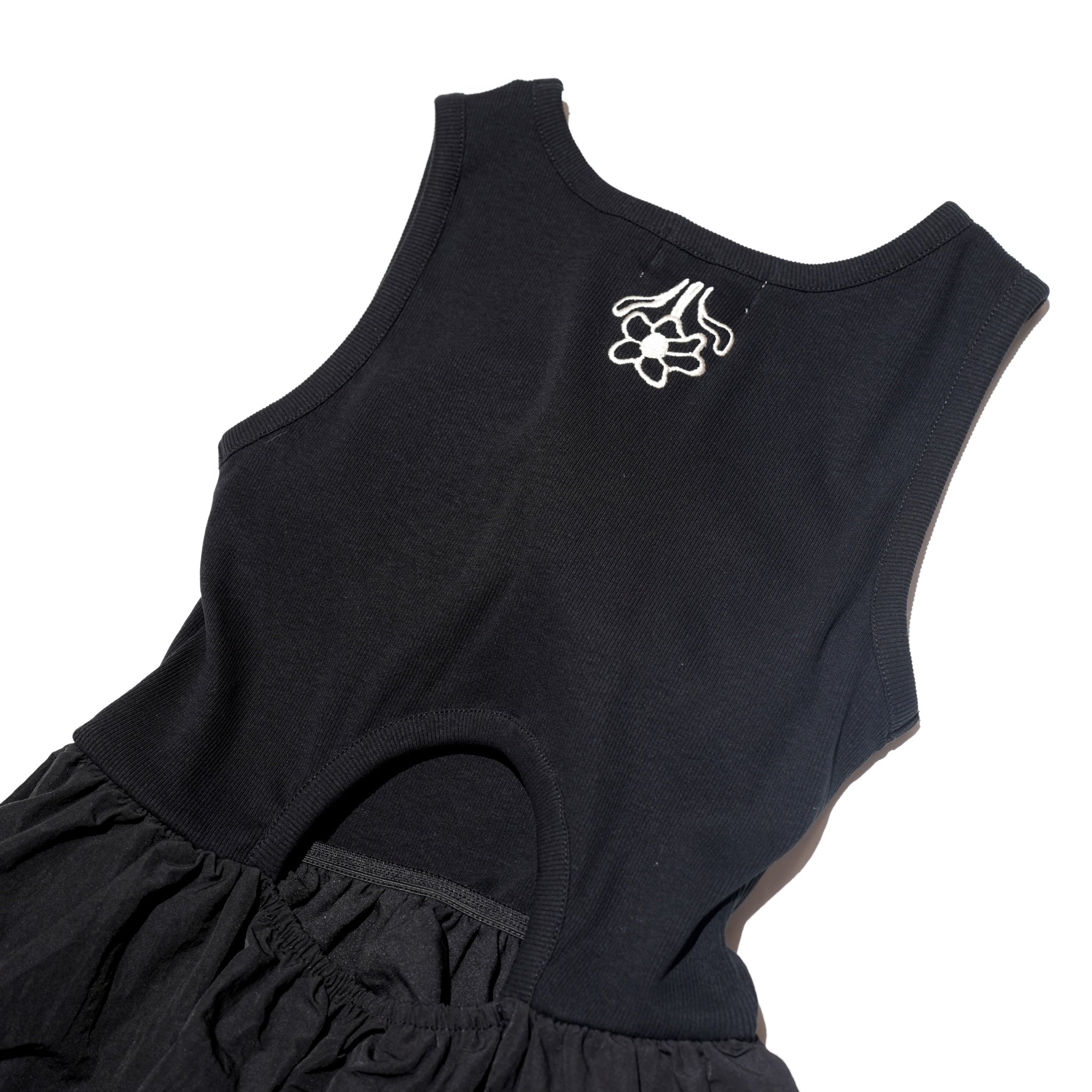 Fit&Flare MATERIAL Dress – Black | AMBERGLEAM