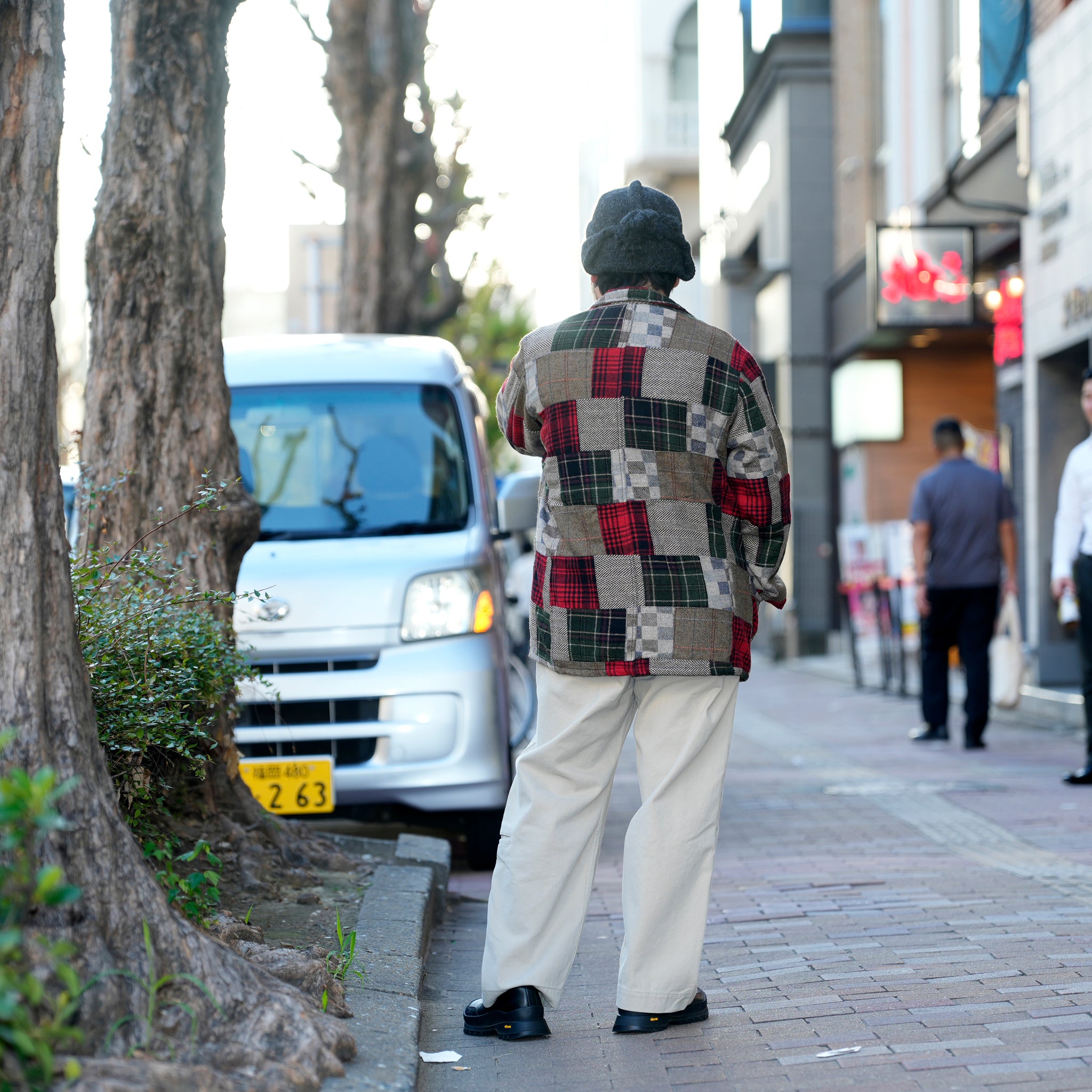 Italian Jail Jacket w/Lining | Color_Wool Patchwork | No_m32880-4_wool patchwork【MONITALY_モニタリー】