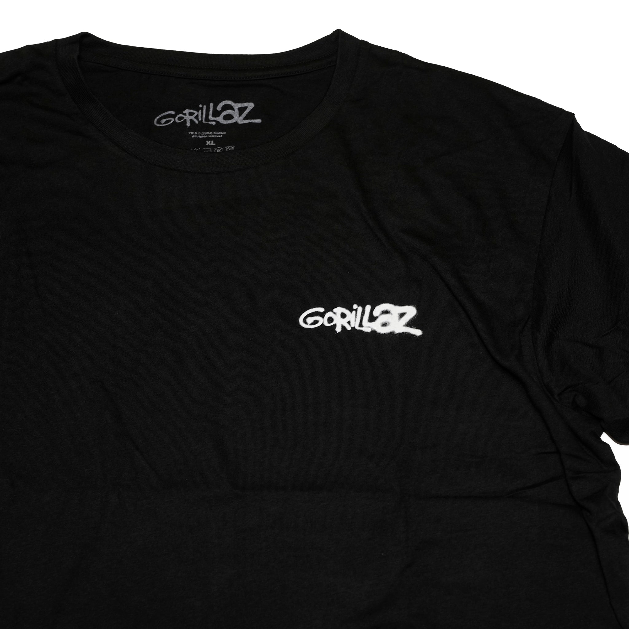 Gorillaz Unisex T-Shirt: Pocket Spray - George Group (Black) (Back Print) | 【CULTURE TEE】GORTS26MB【ネコポス選択可能】