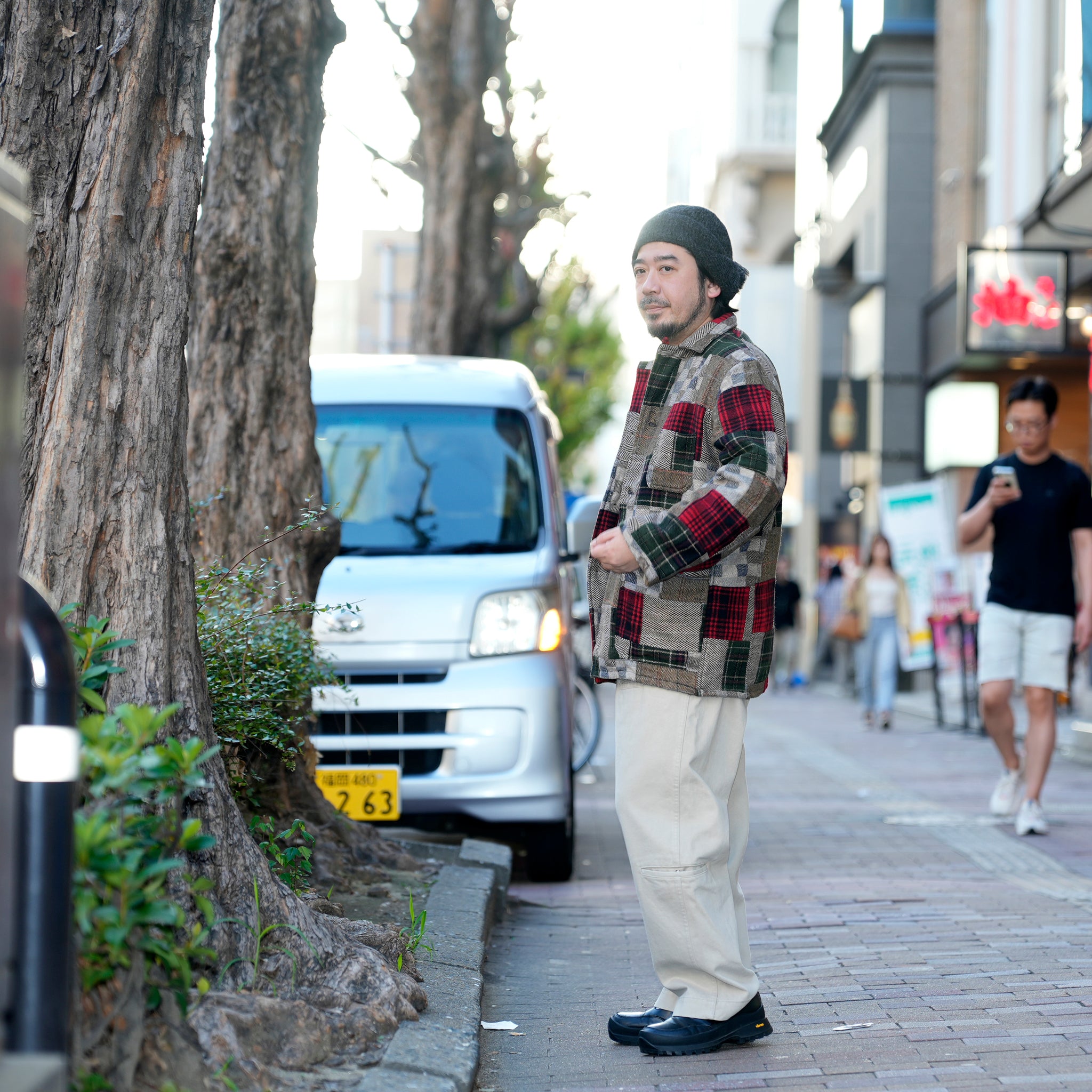 Italian Jail Jacket w/Lining | Color_Wool Patchwork | No_m32880-4_wool patchwork【MONITALY_モニタリー】