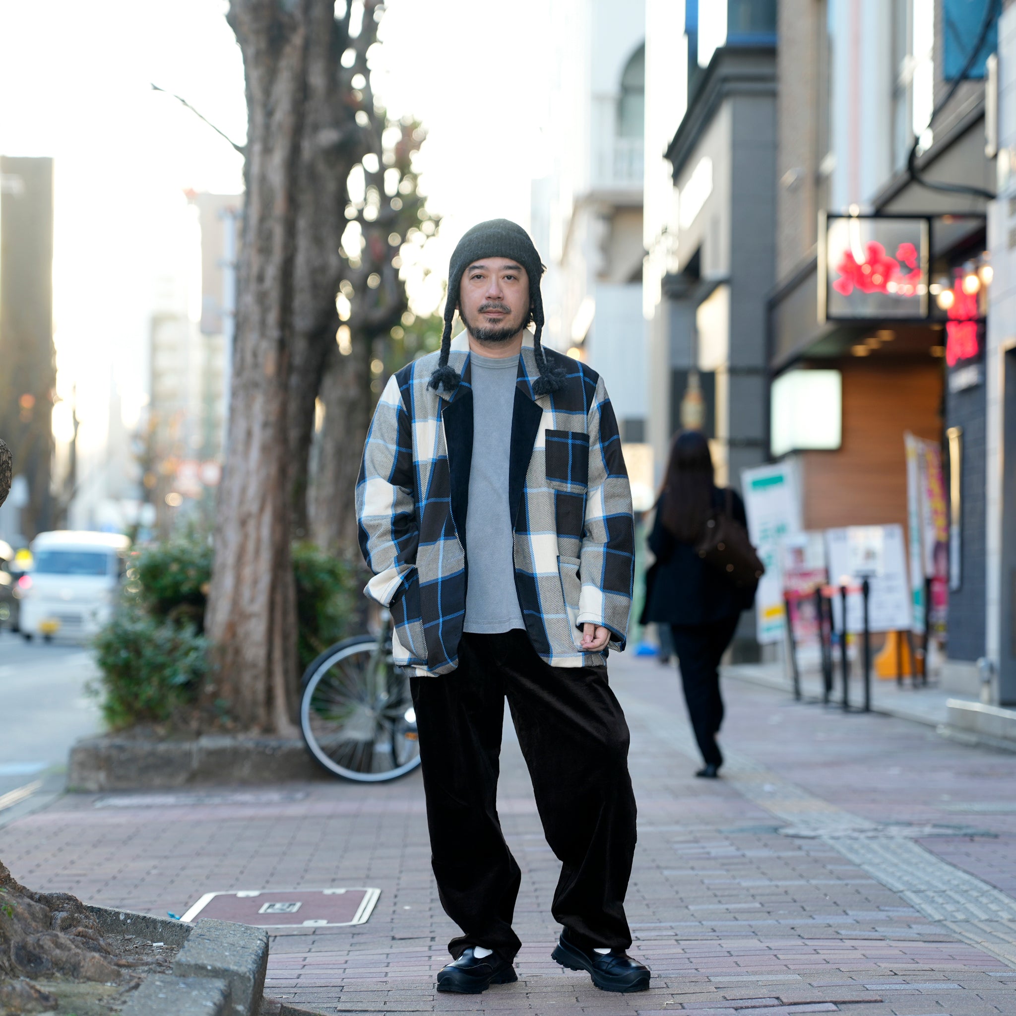 Italian Drop Lapel Jacket | Color_Check 72909-A | No_m32870-2_check 72909-a【MONITALY_モニタリー】