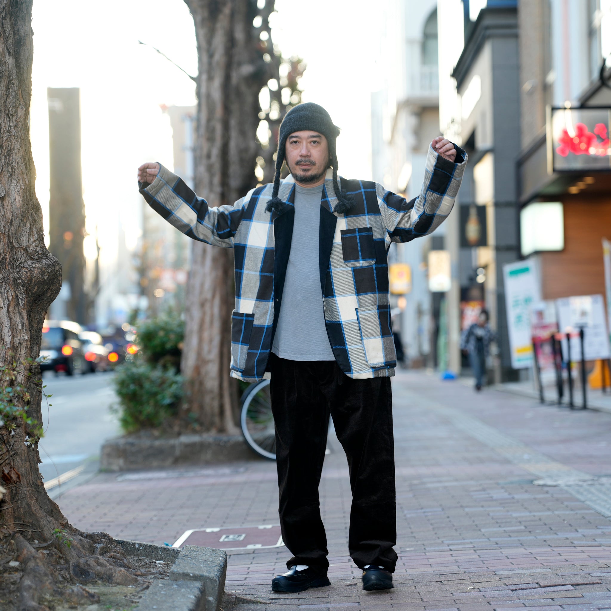 Italian Drop Lapel Jacket | Color_Check 72909-A | No_m32870-2_check 72909-a【MONITALY_モニタリー】