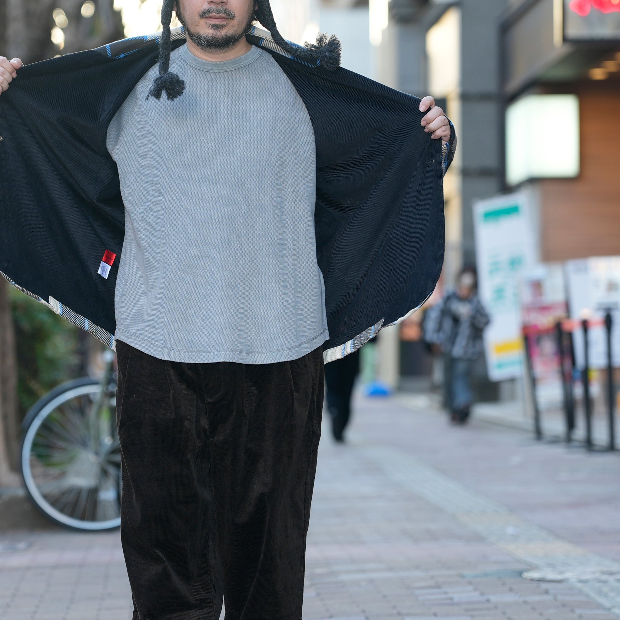 Italian Drop Lapel Jacket | Color_Check 72909-A | No_m32870-2_check 72909-a【MONITALY_モニタリー】