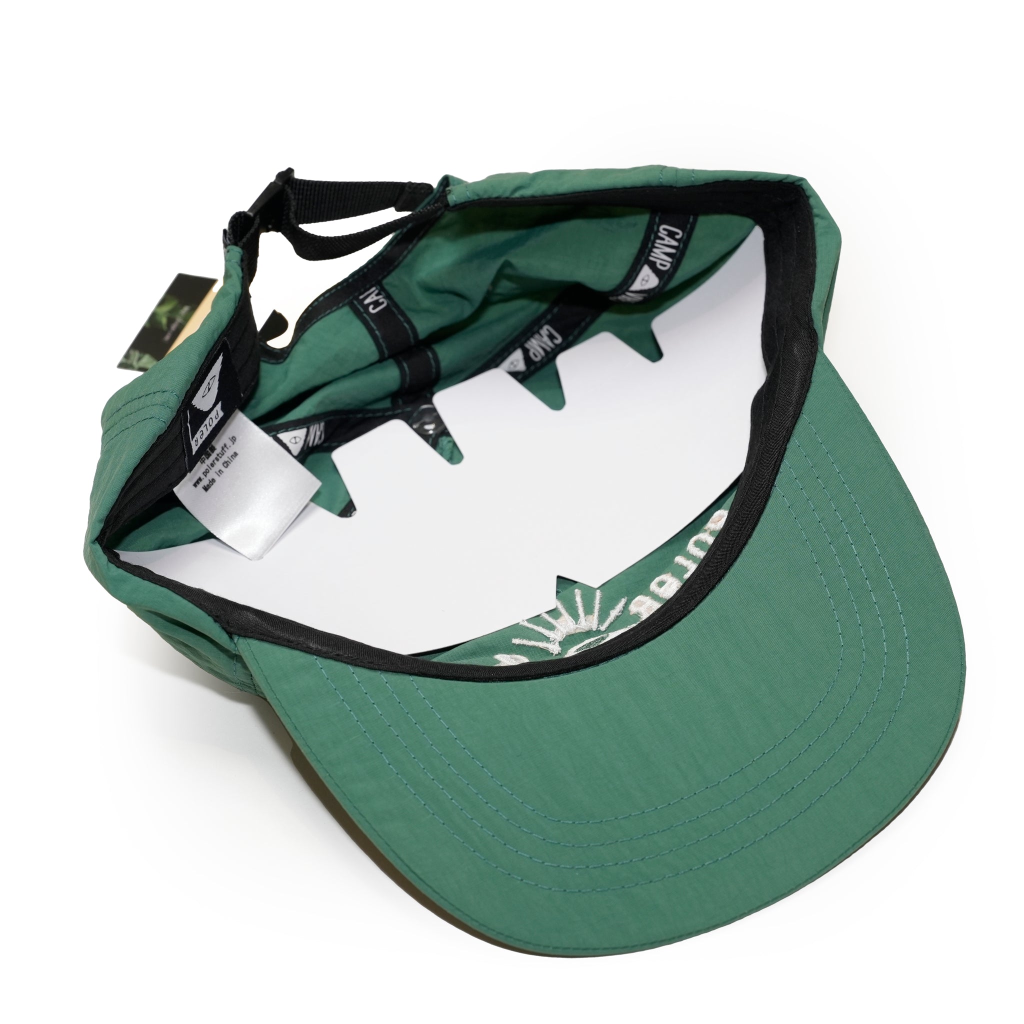 EMB NYLON CAP | Color:Green【POLER_ポーラー】251MCV0200