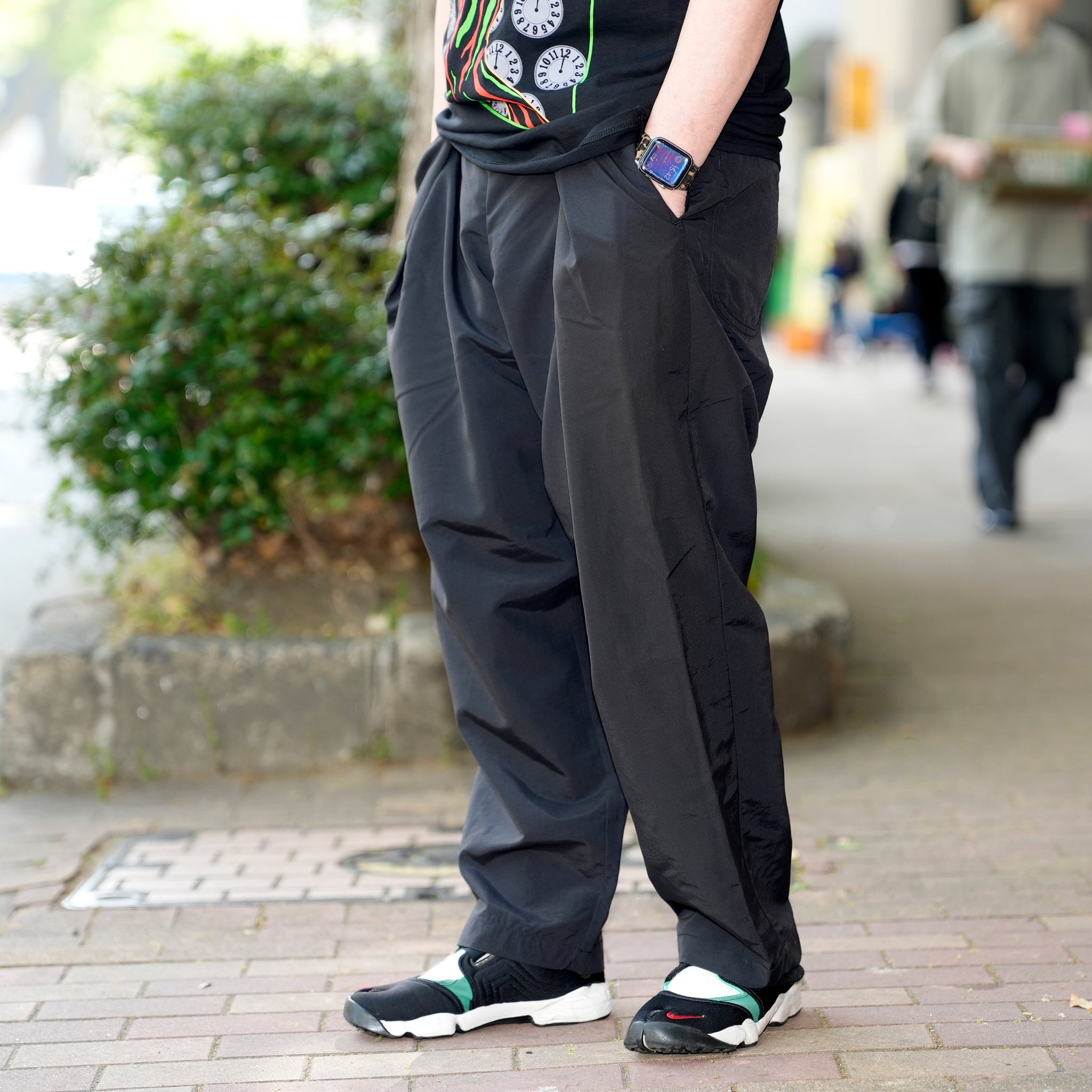 RELAX FIT №11 NPID SupplexNylon Beachslacks Col_Black【RELAX FIT_リラックスフィット】