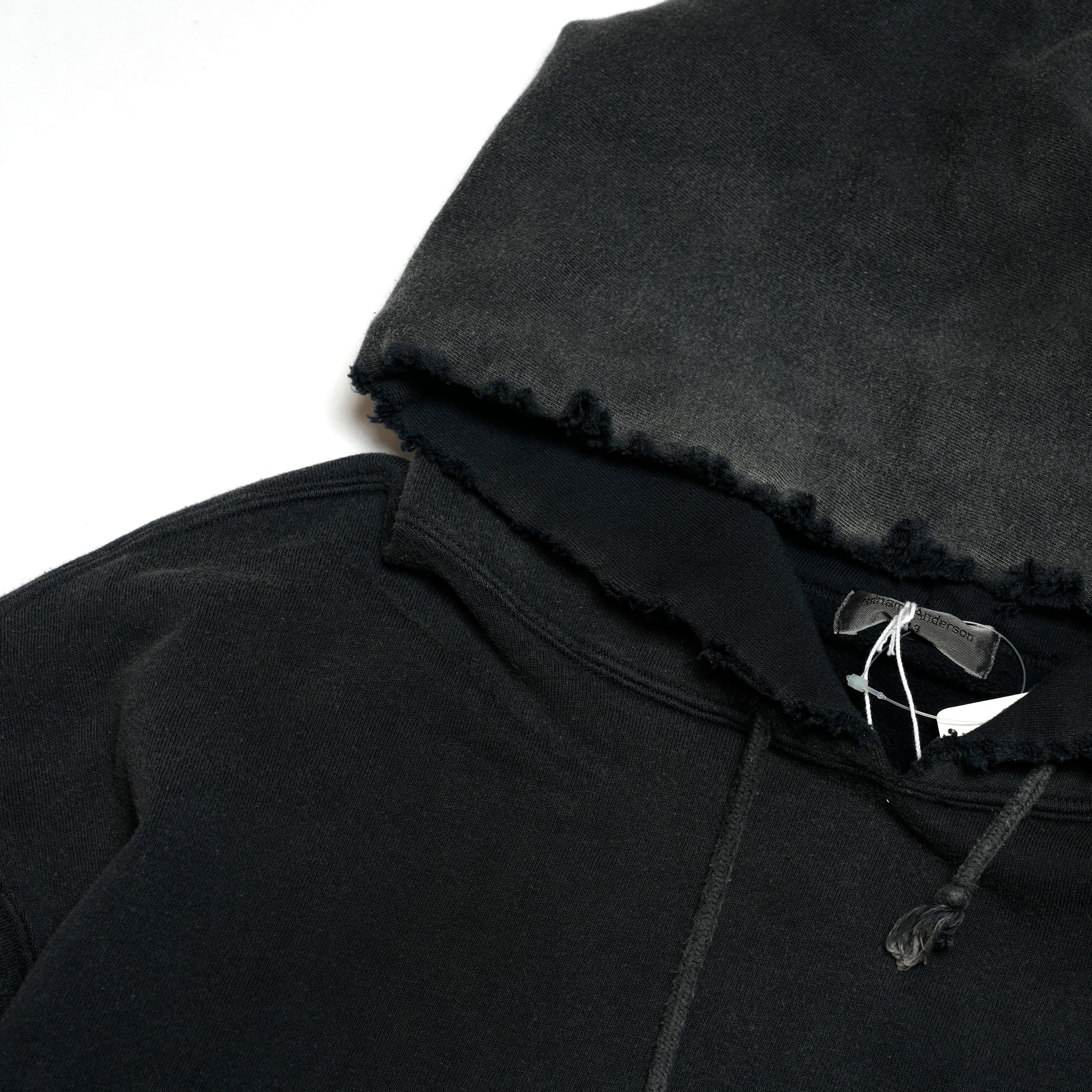 Distressed Sweat Parka | Color_Black | No_lot : 25#07-3030-0_black【MINAMI ANDERSON_ミナミアンダーソン】