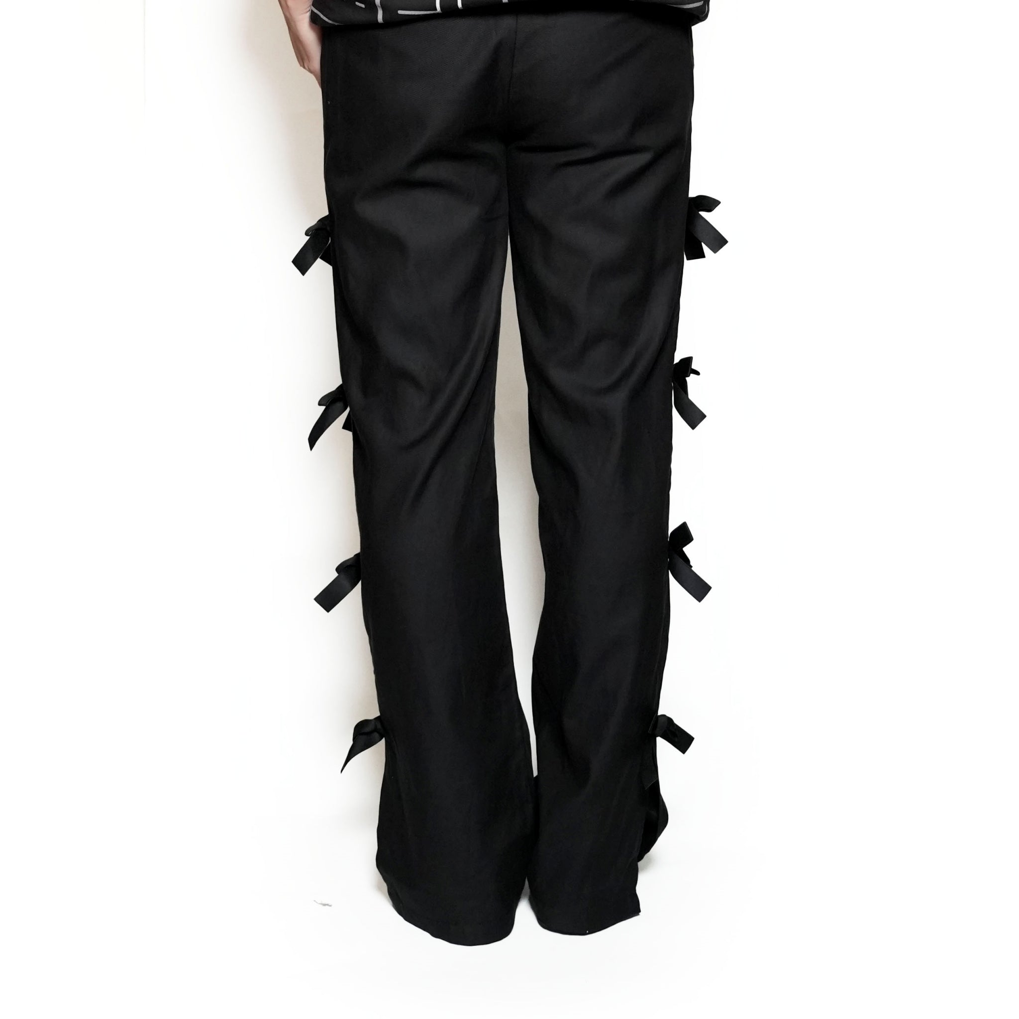 29SJ05TR212BLK | Sandy Bow Trousers | 【SISTER JANE_シスタージェーン】【archive】