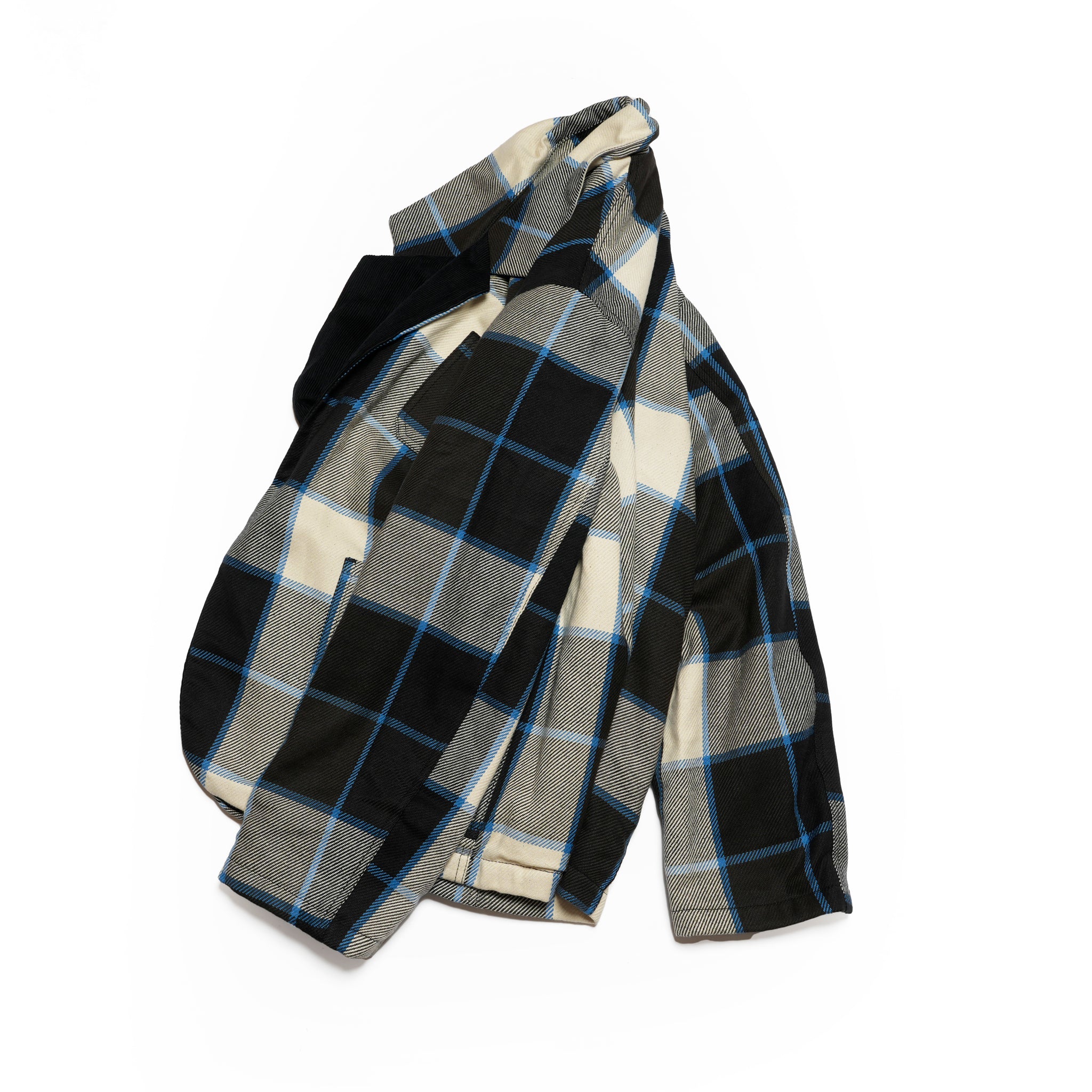 Italian Drop Lapel Jacket | Color_Check 72909-A | No_m32870-2_check 72909-a【MONITALY_モニタリー】