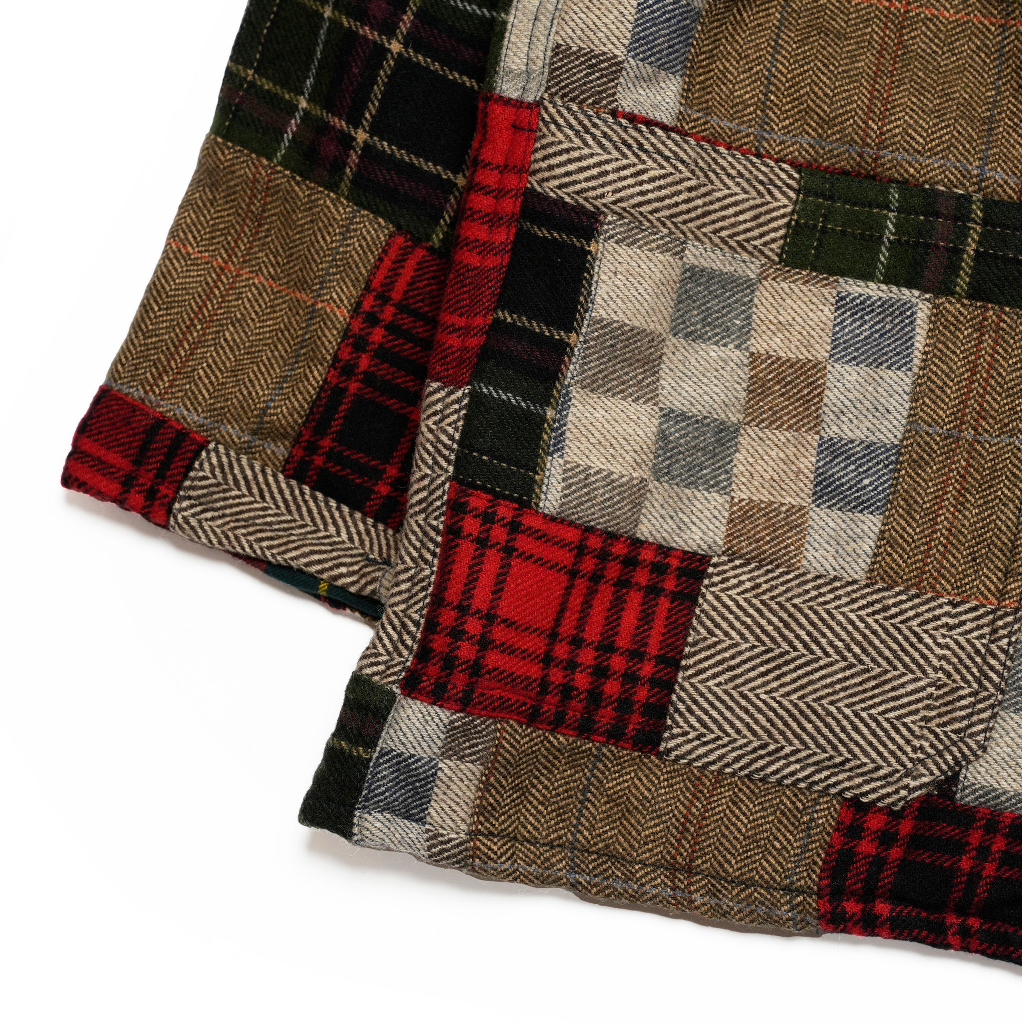 Italian Jail Jacket w/Lining | Color_Wool Patchwork | No_m32880-4_wool patchwork【MONITALY_モニタリー】